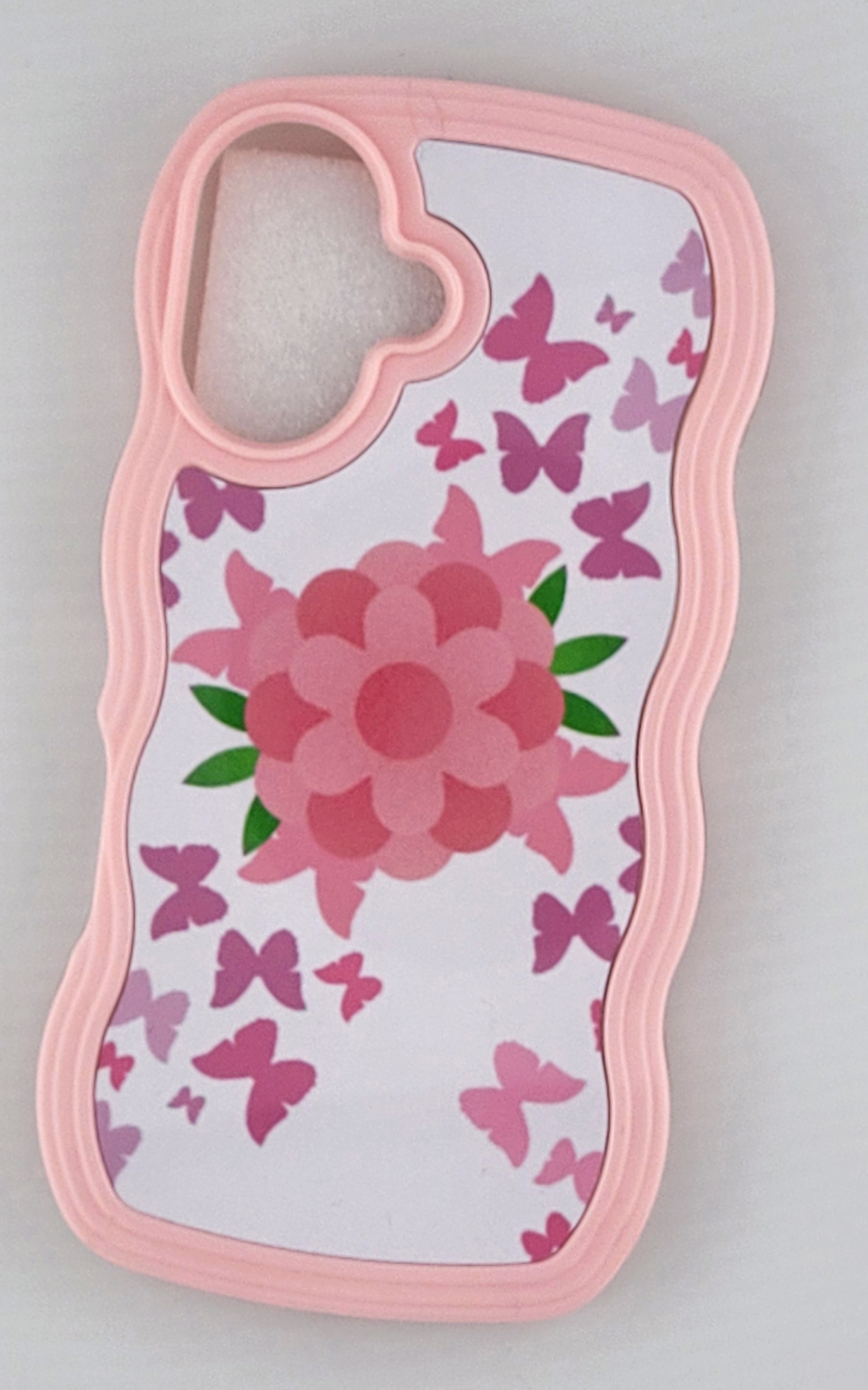 Iphone 16 pro-Pink Floral Phone Case