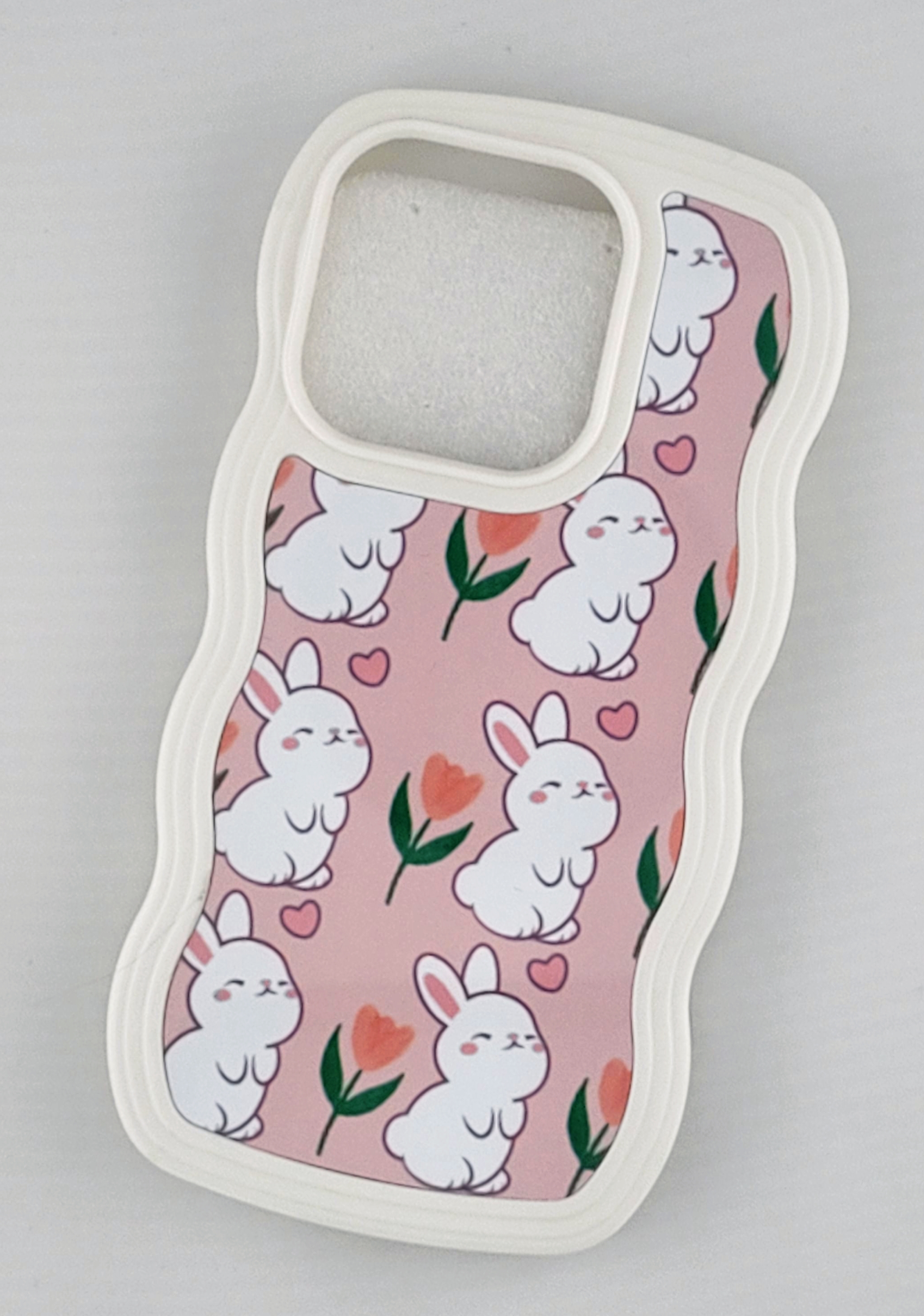 Iphone 15 pro-Bunny Pattern Phone Case
