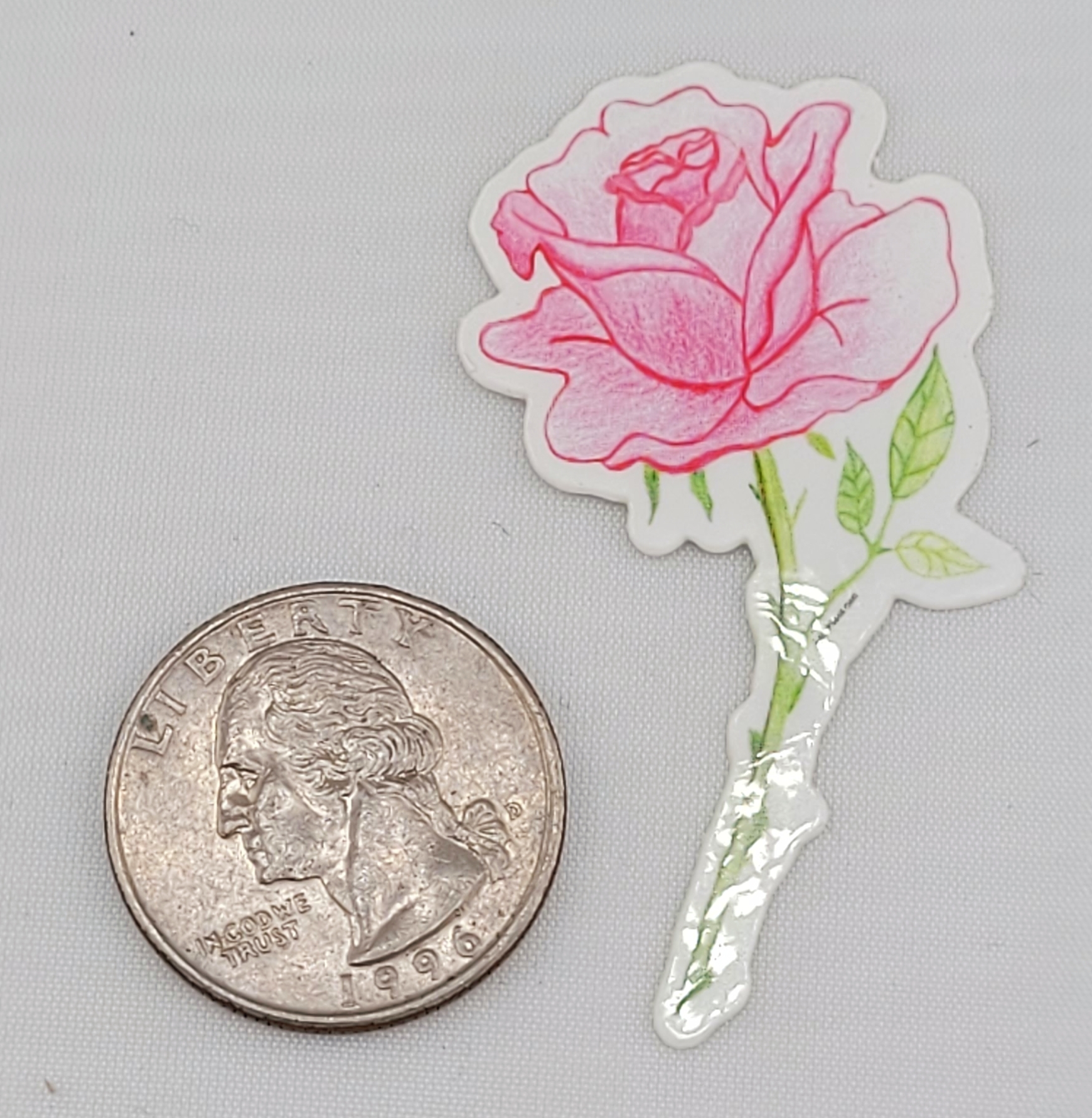 Pink Rose Sticker
