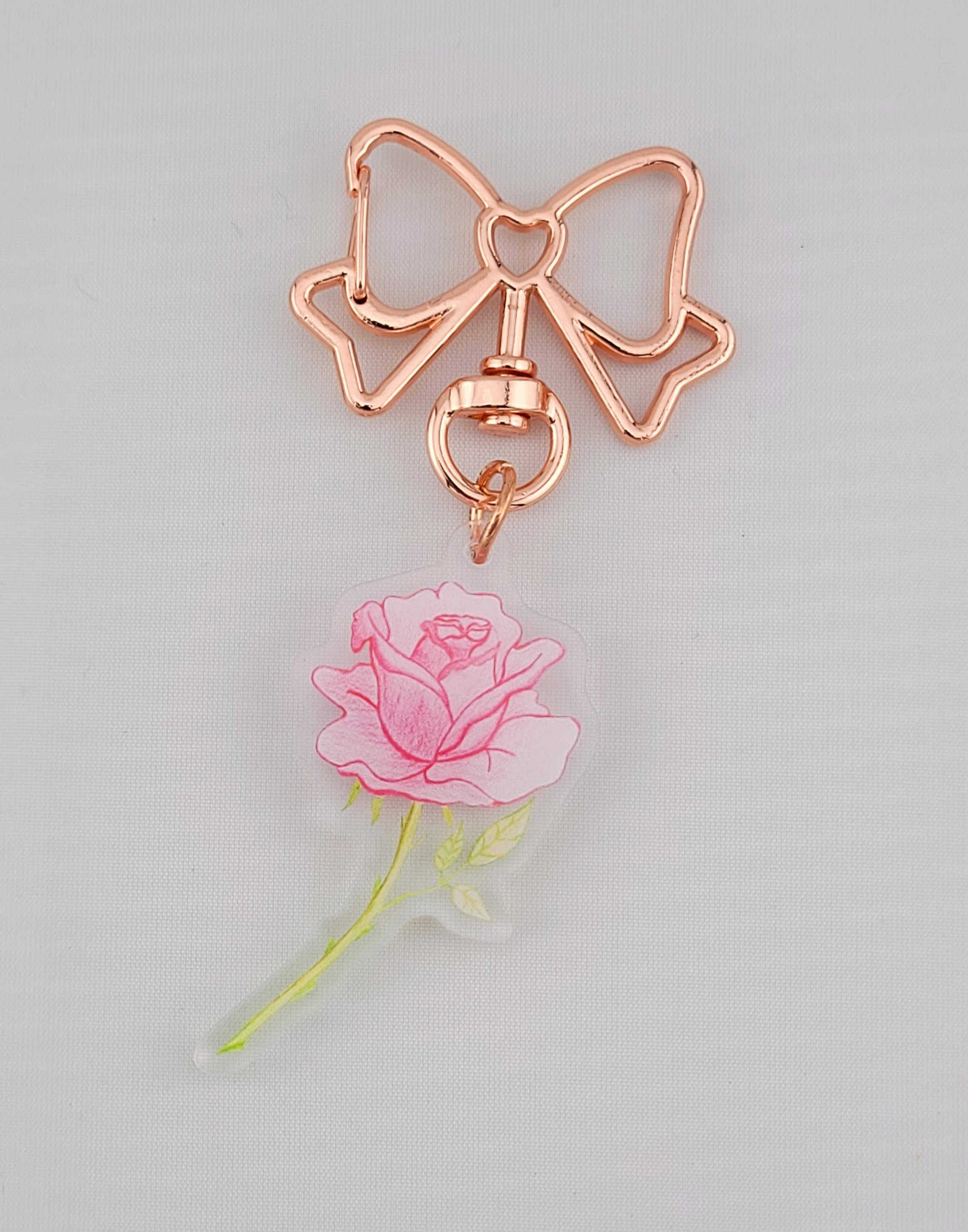 Rose-Bow Keychain