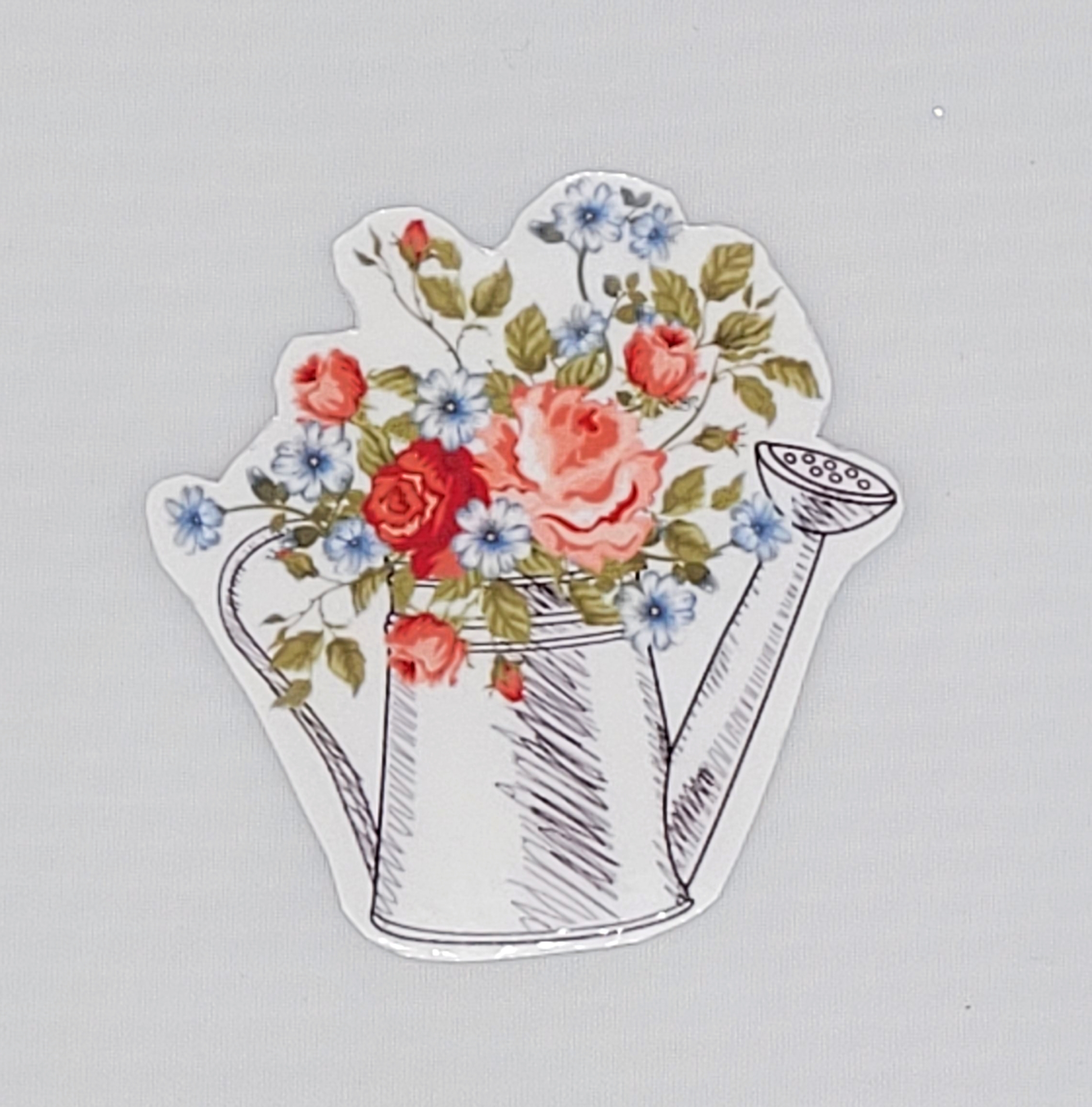 Floral Watering Can Sticker