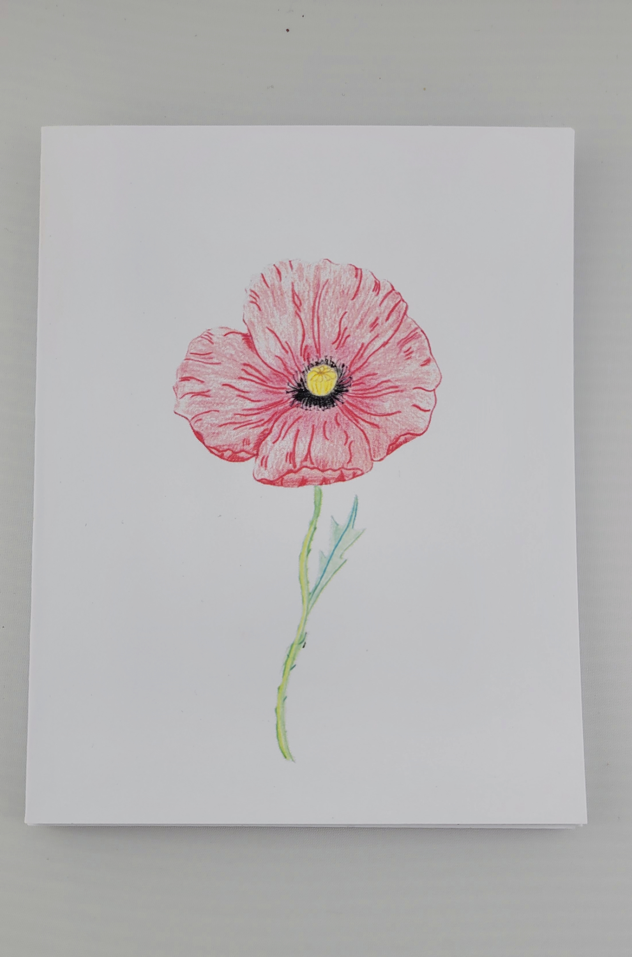 Hand-Painted Poppy Greeting Card