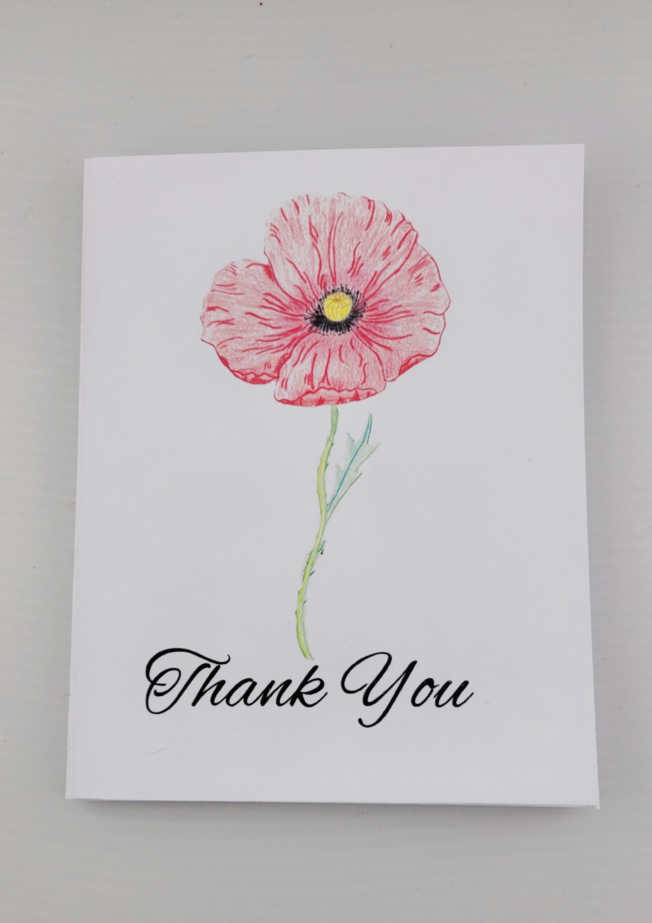 Poppy Thank You Card