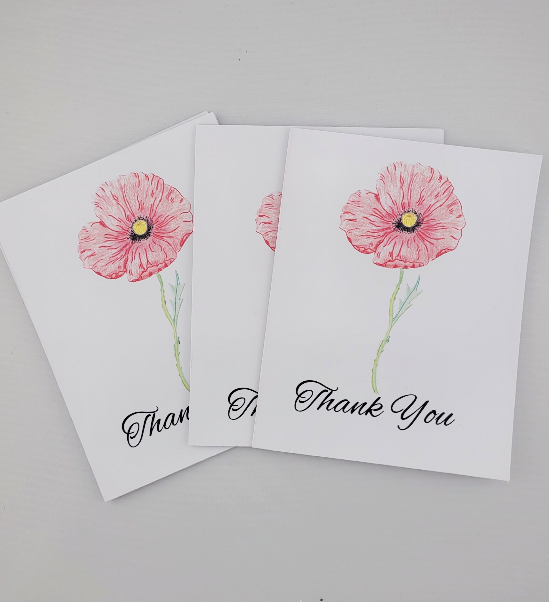 Poppy Thank You Card