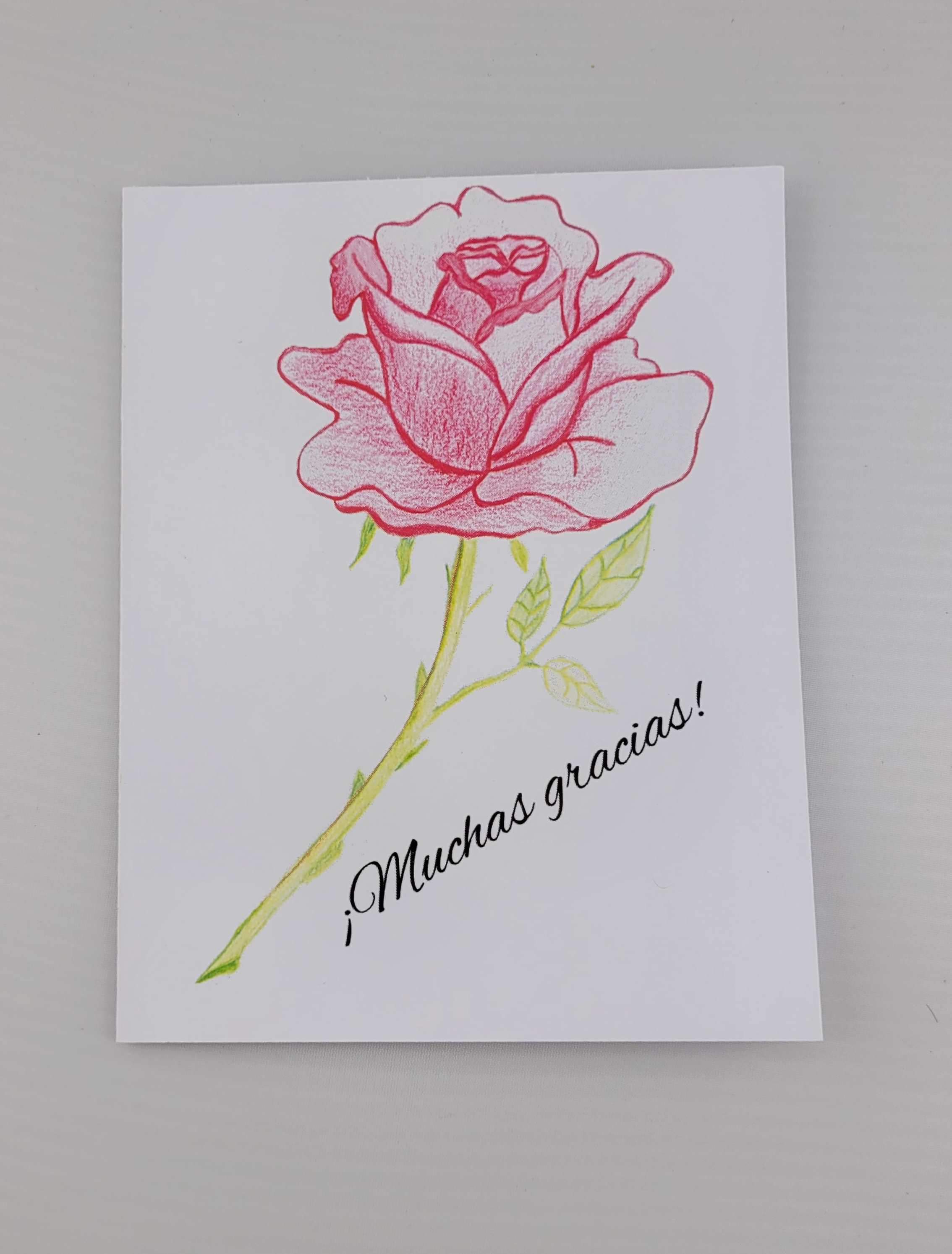 Rose Tarjeta de agradecimiento