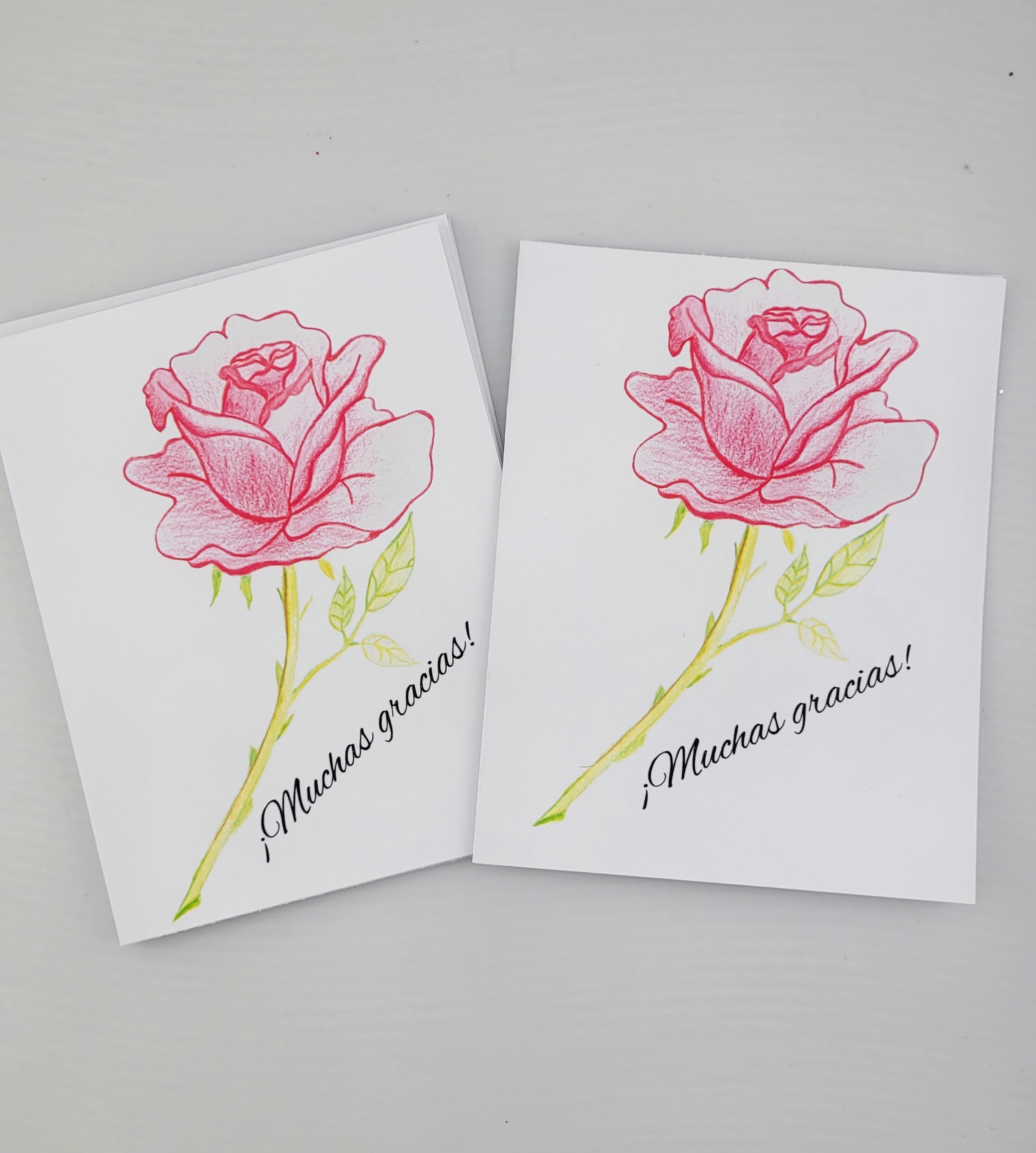 Rose Tarjeta de agradecimiento