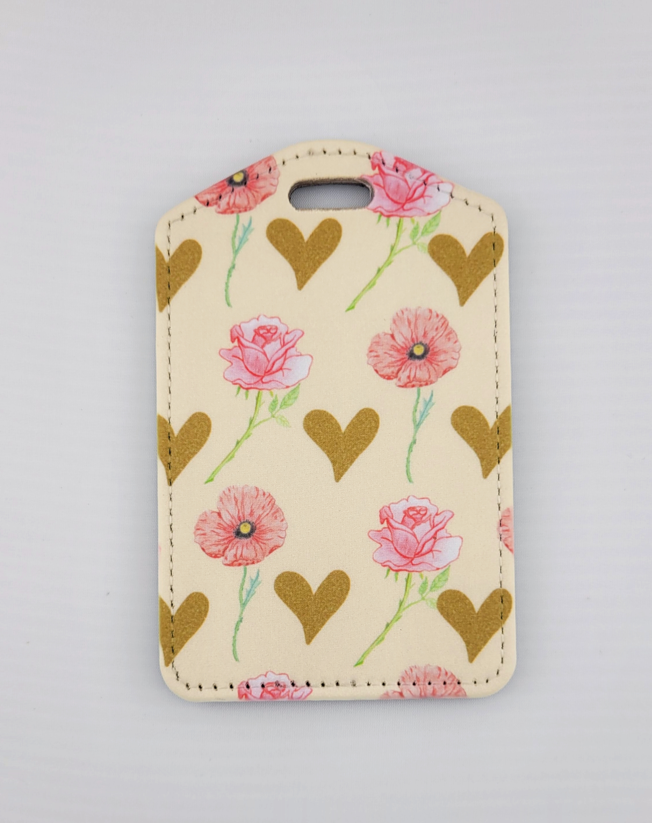 Floral Patterned Travel Bag Tag