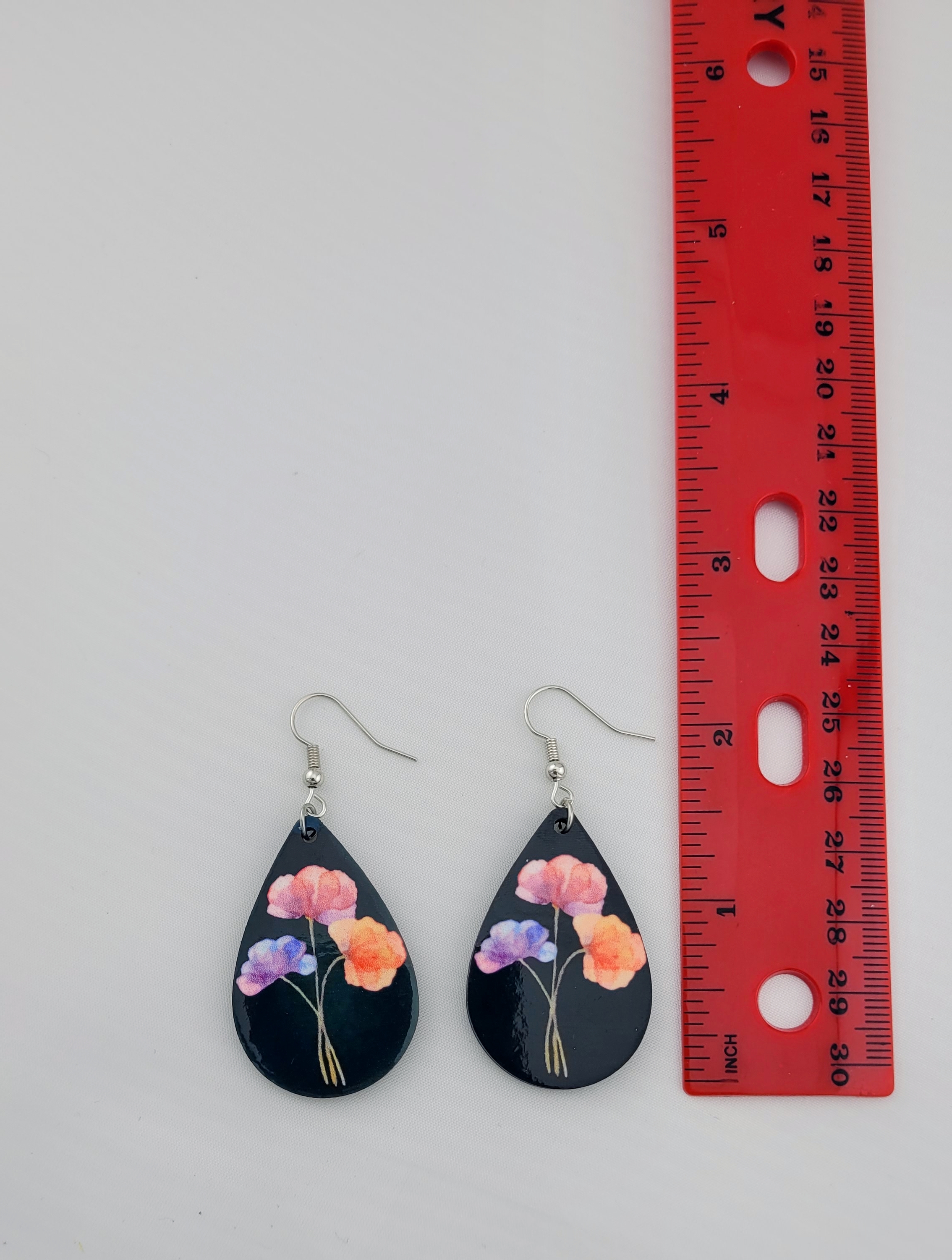Floral Teardrop Earrings