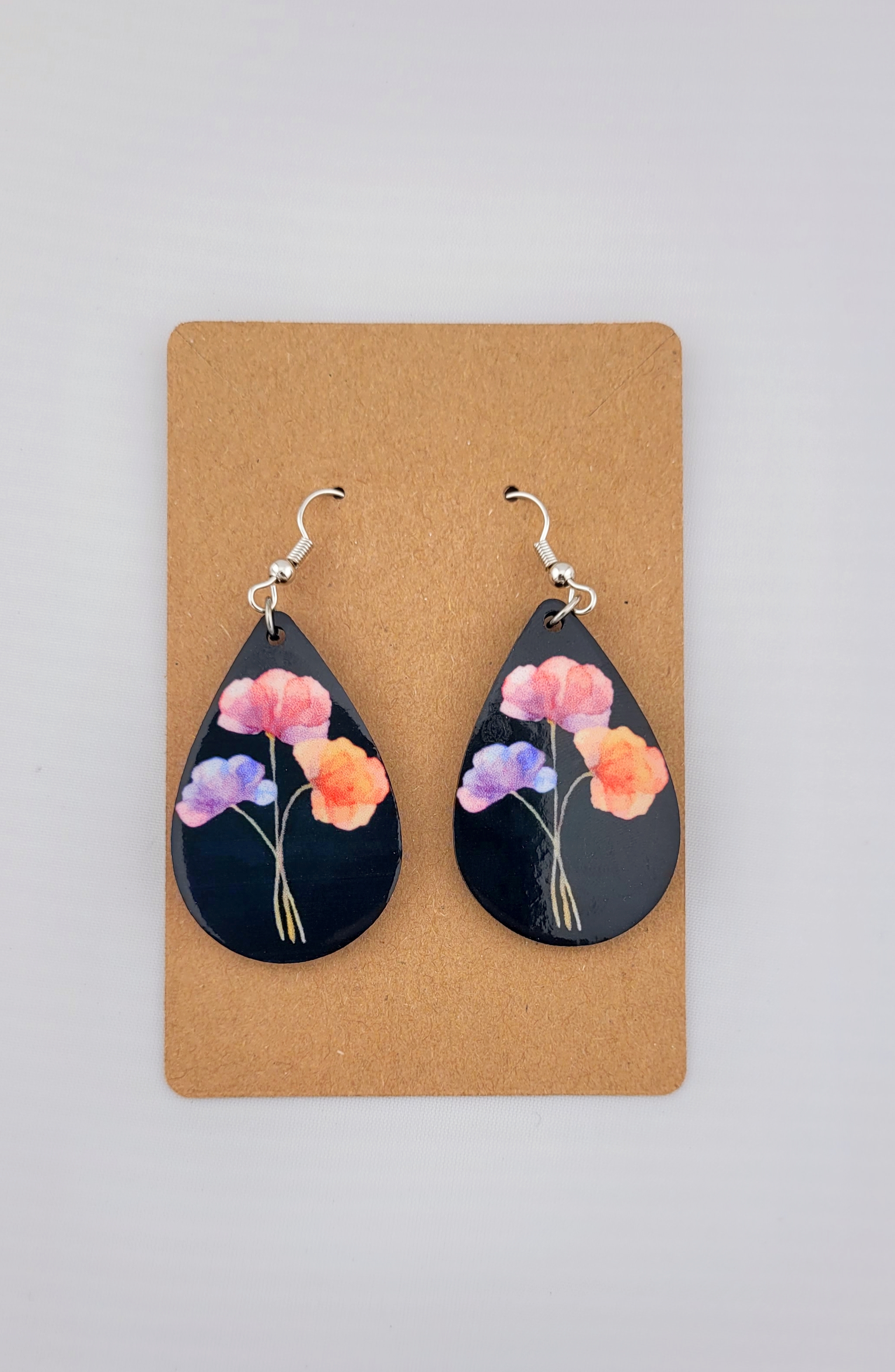 Floral Teardrop Earrings