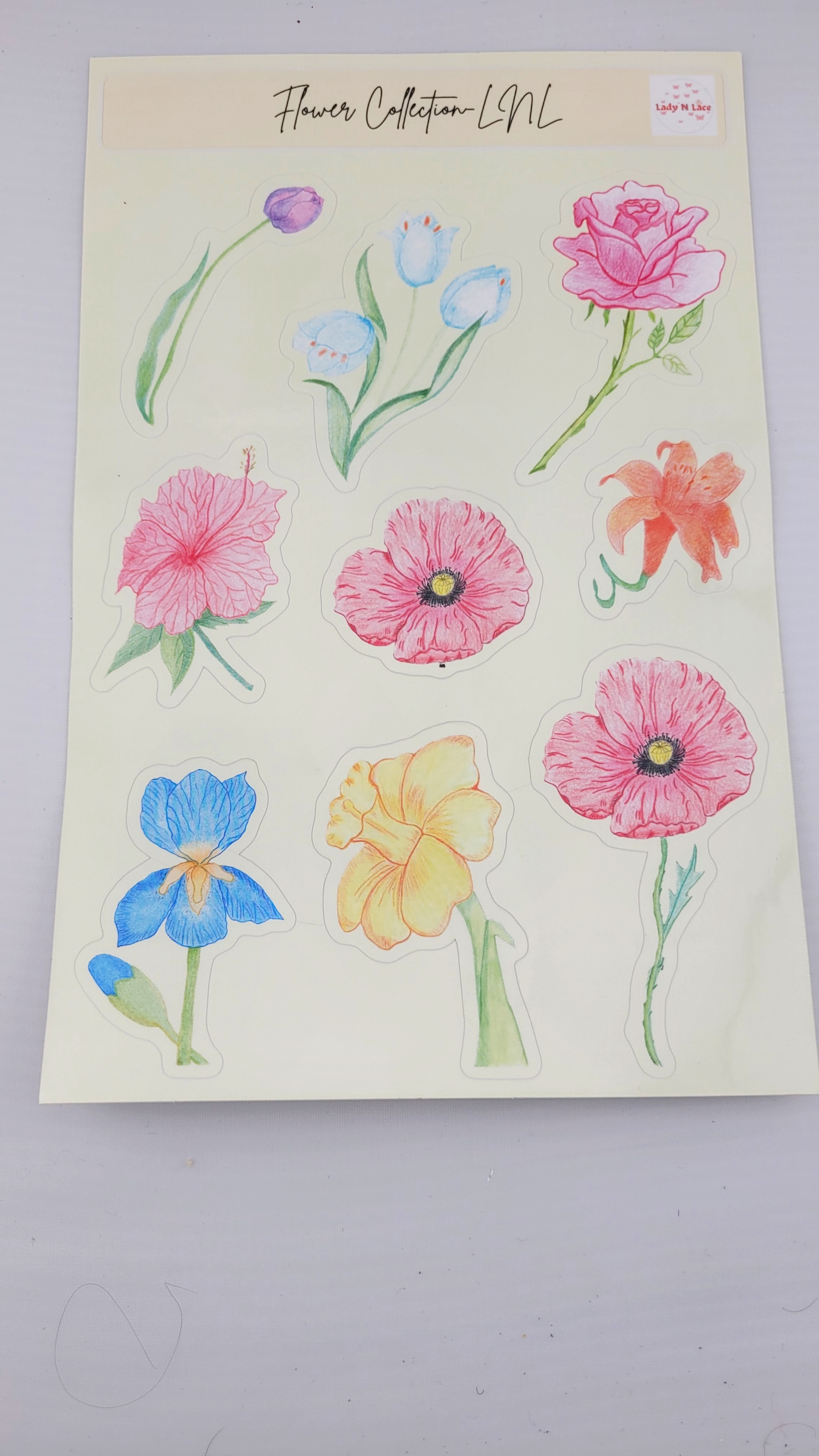 Flower Power Collection LNL Sticker Sheet