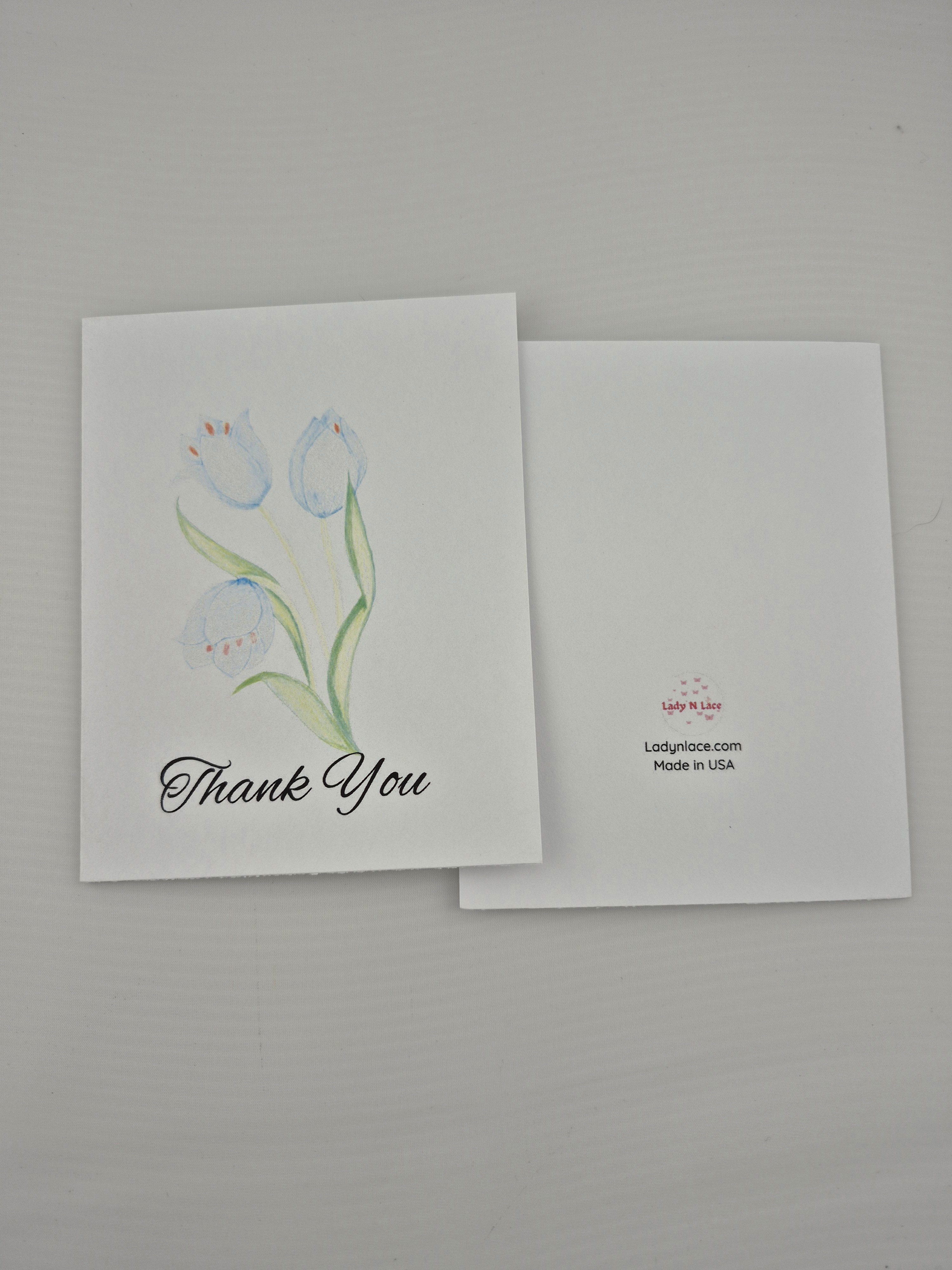 Thank You Tulips Greeting Card