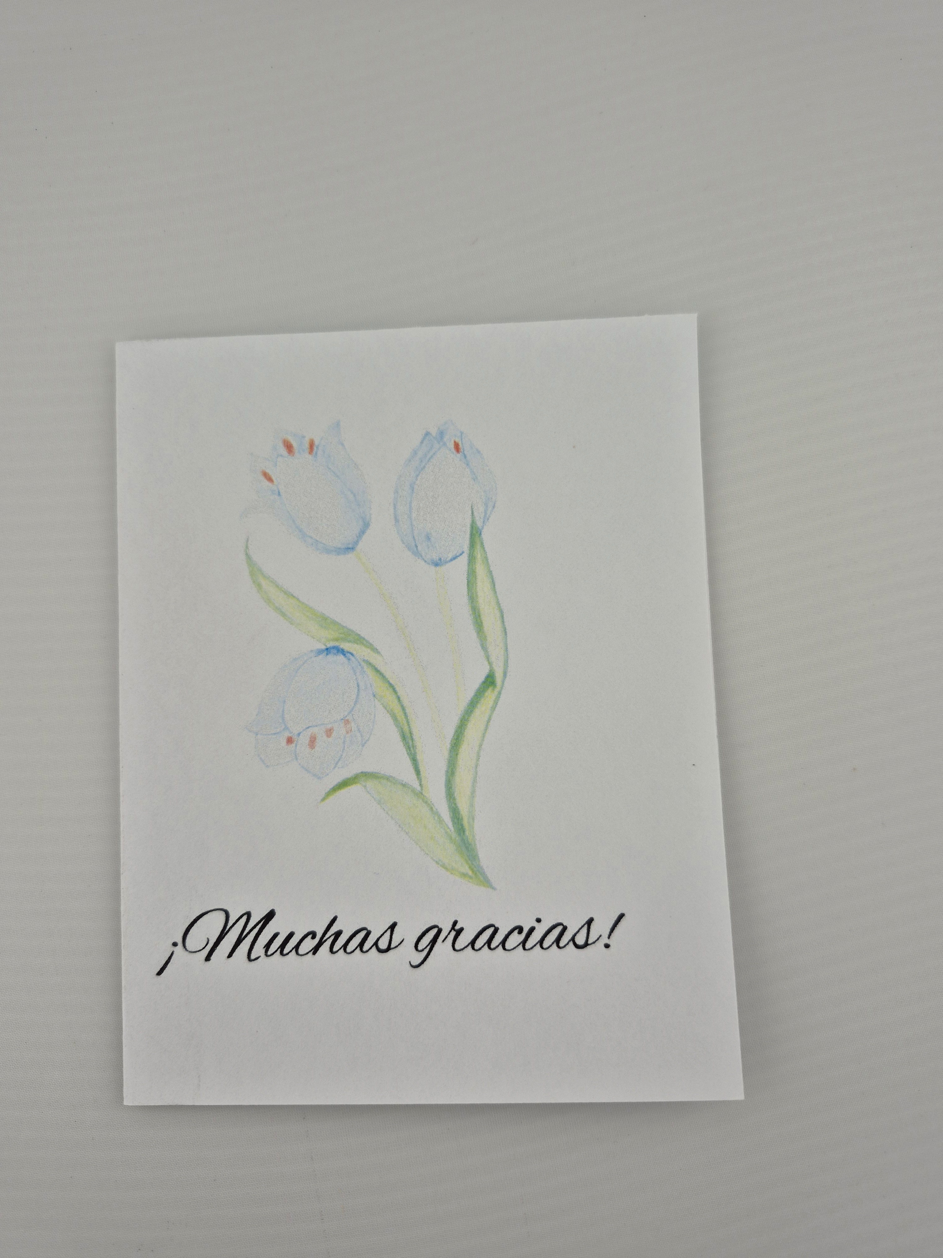 Thank You Tulips Greeting Card