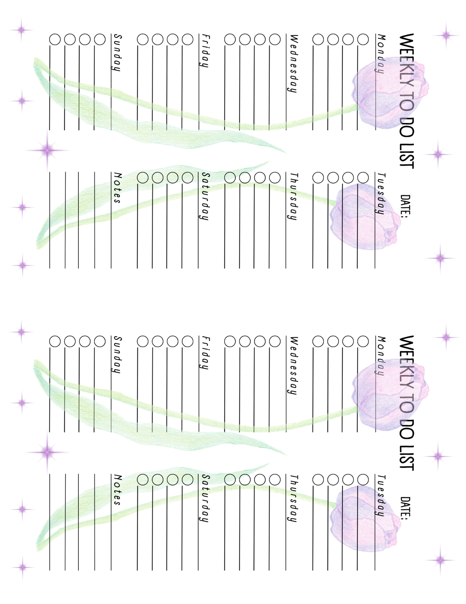 Peonies Weekly To Do List Notepad