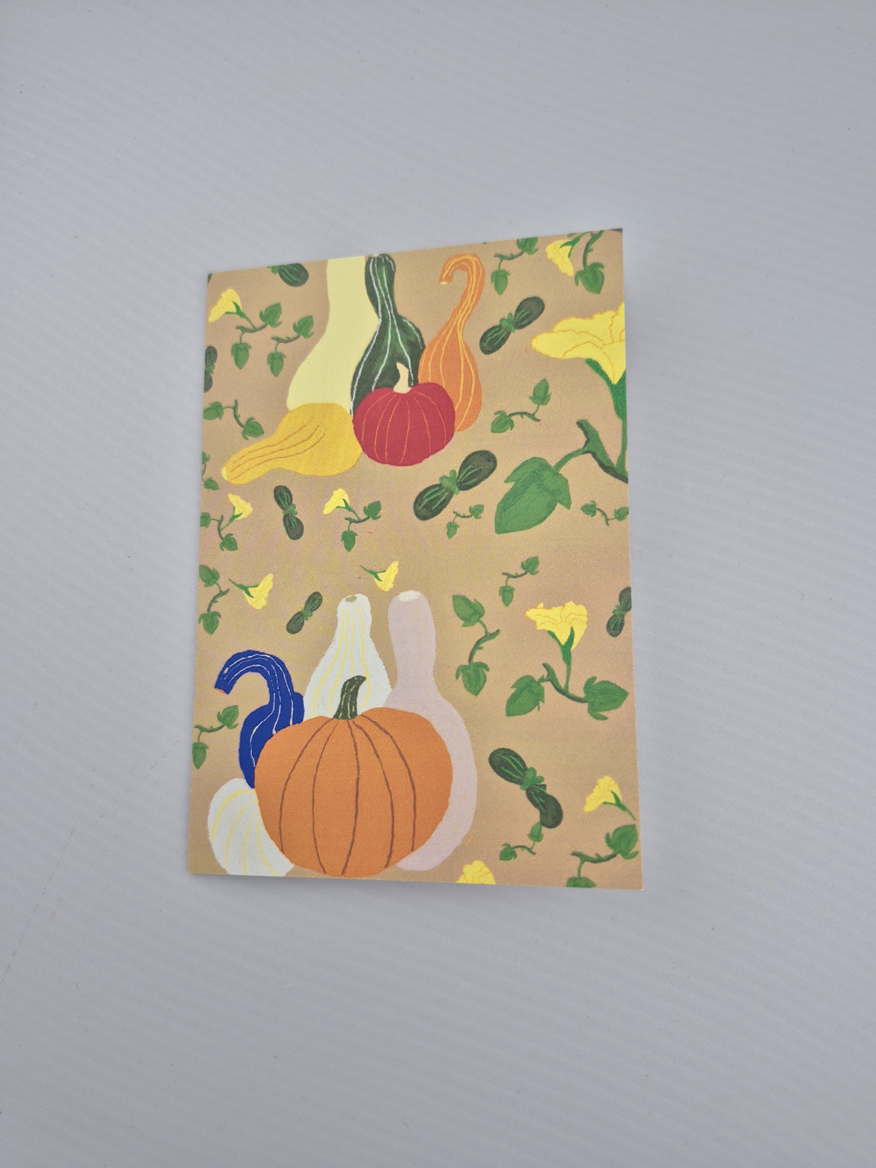 Pumpkin and Gourds Greeting Card