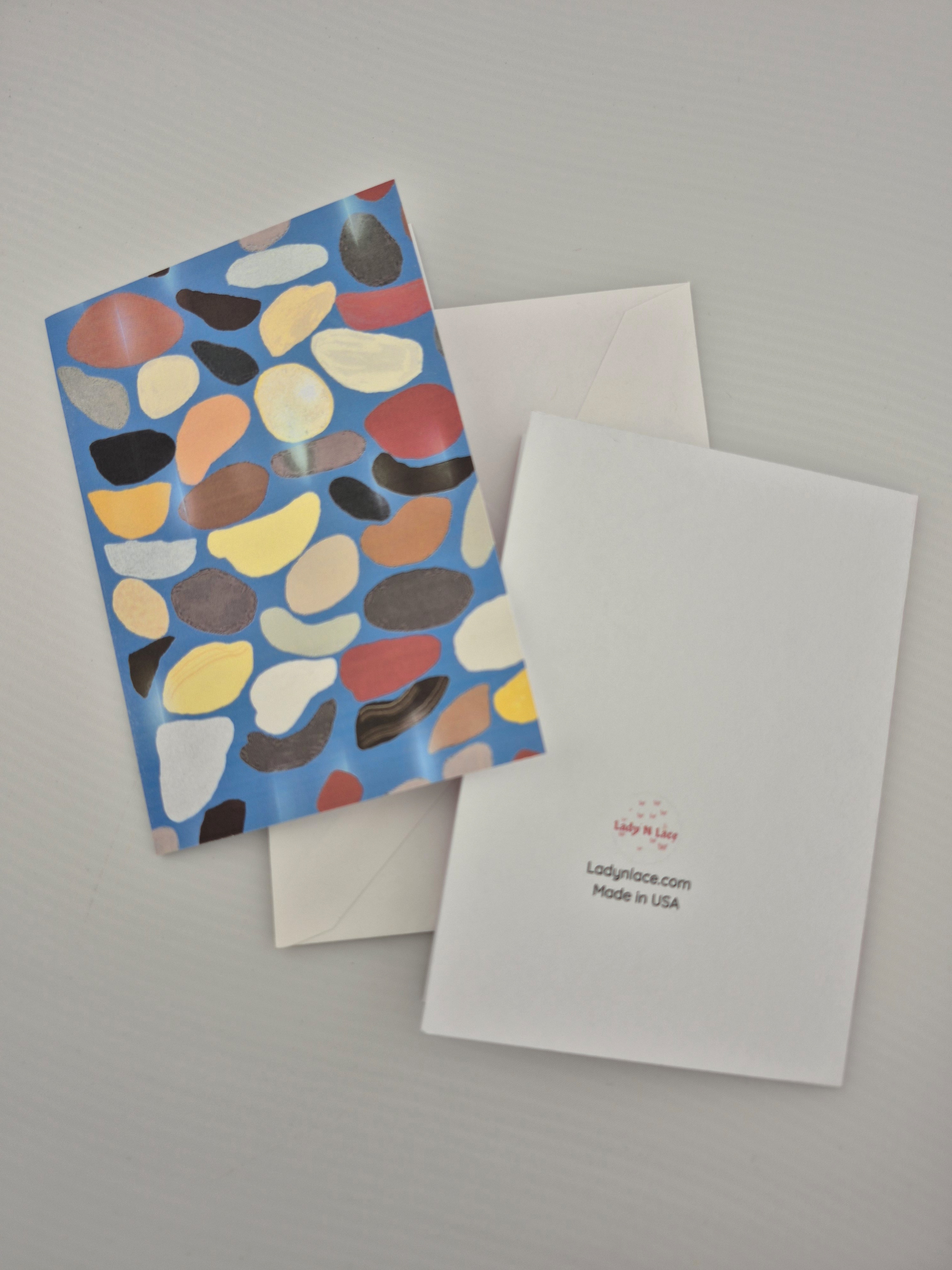 Colorful Pebbles Greeting Card