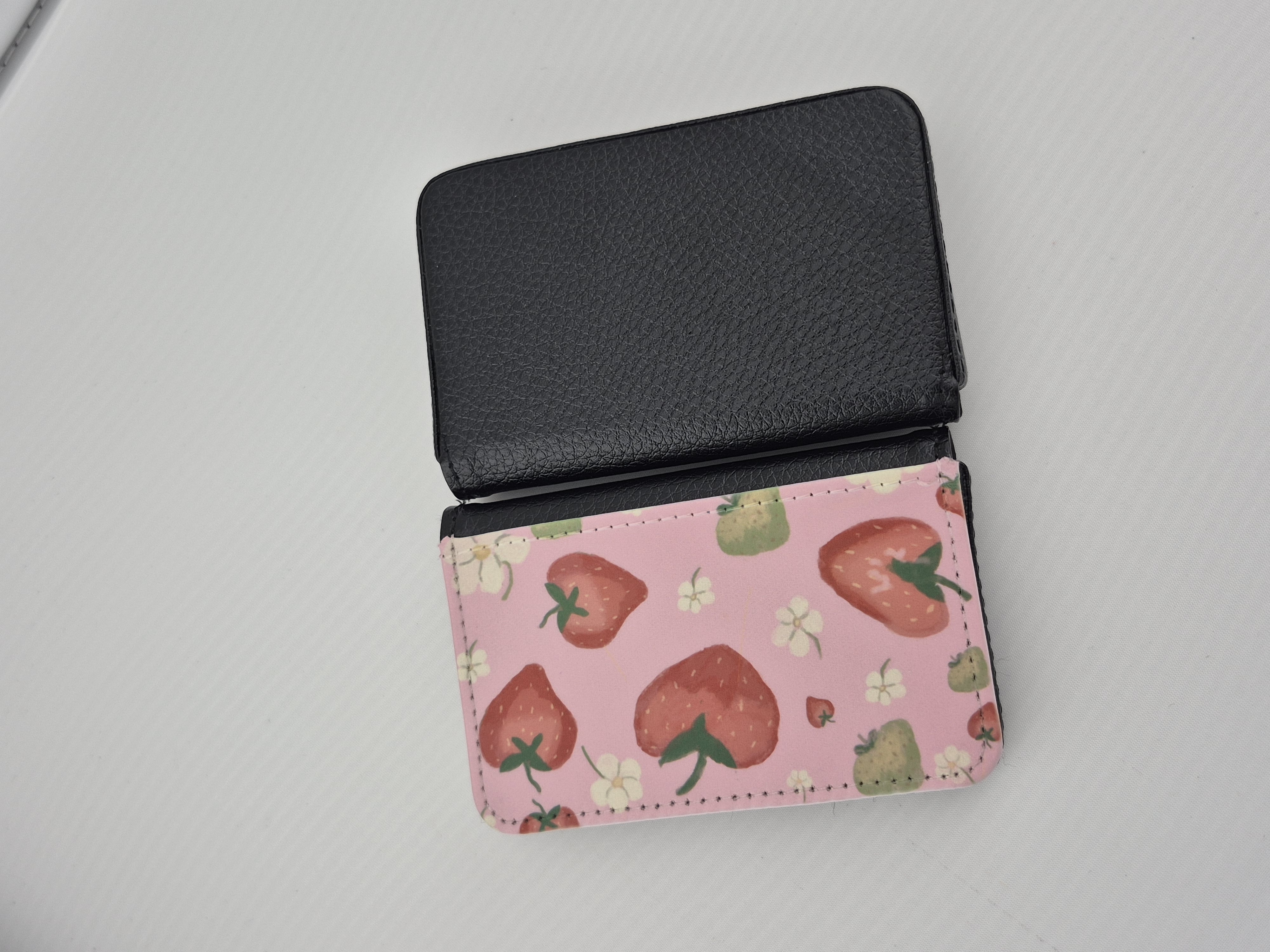 Strawberry Pattern Credit Card Wallet