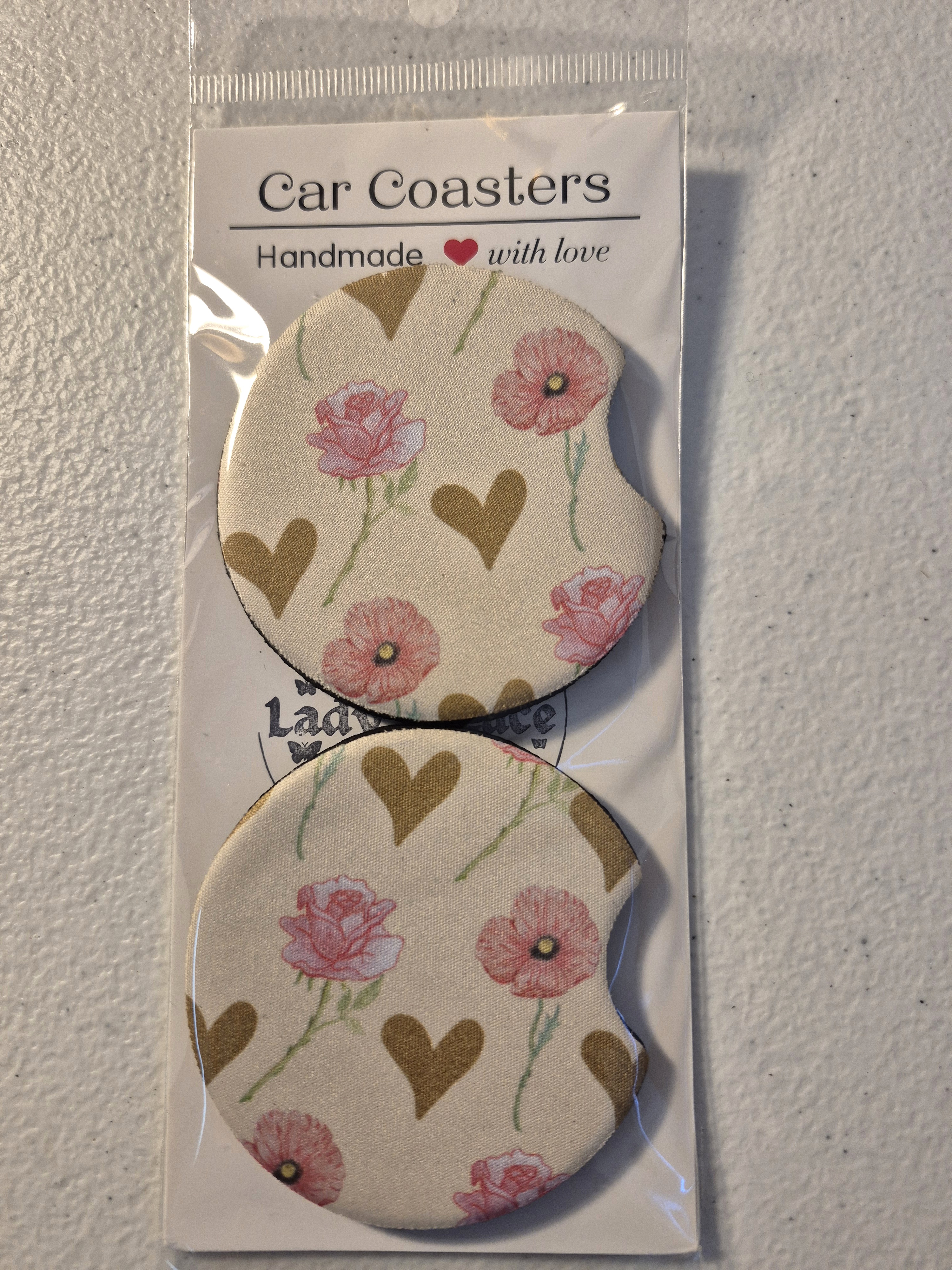 Floral Car Coasters