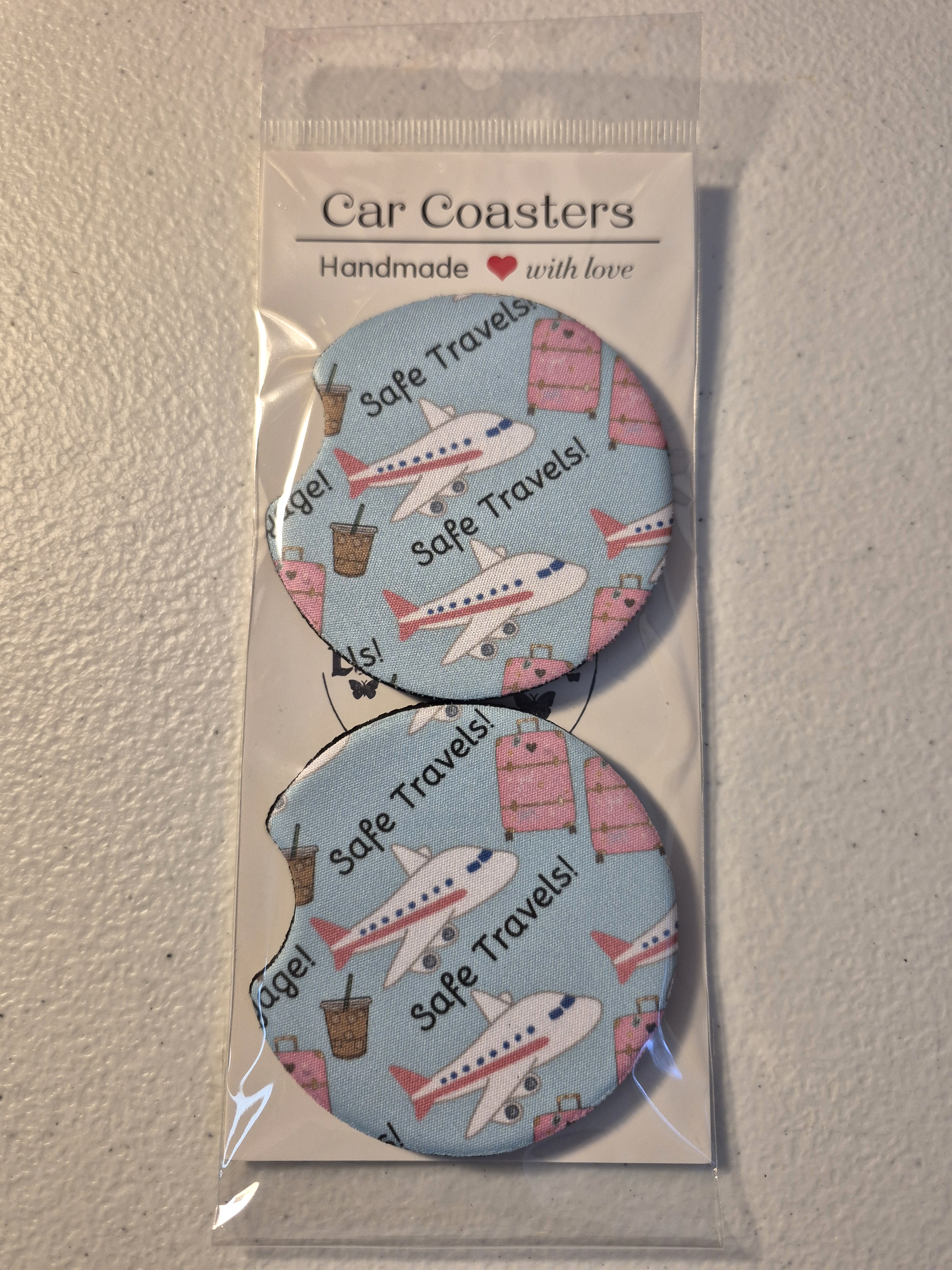 Safe Travels Car Coasters