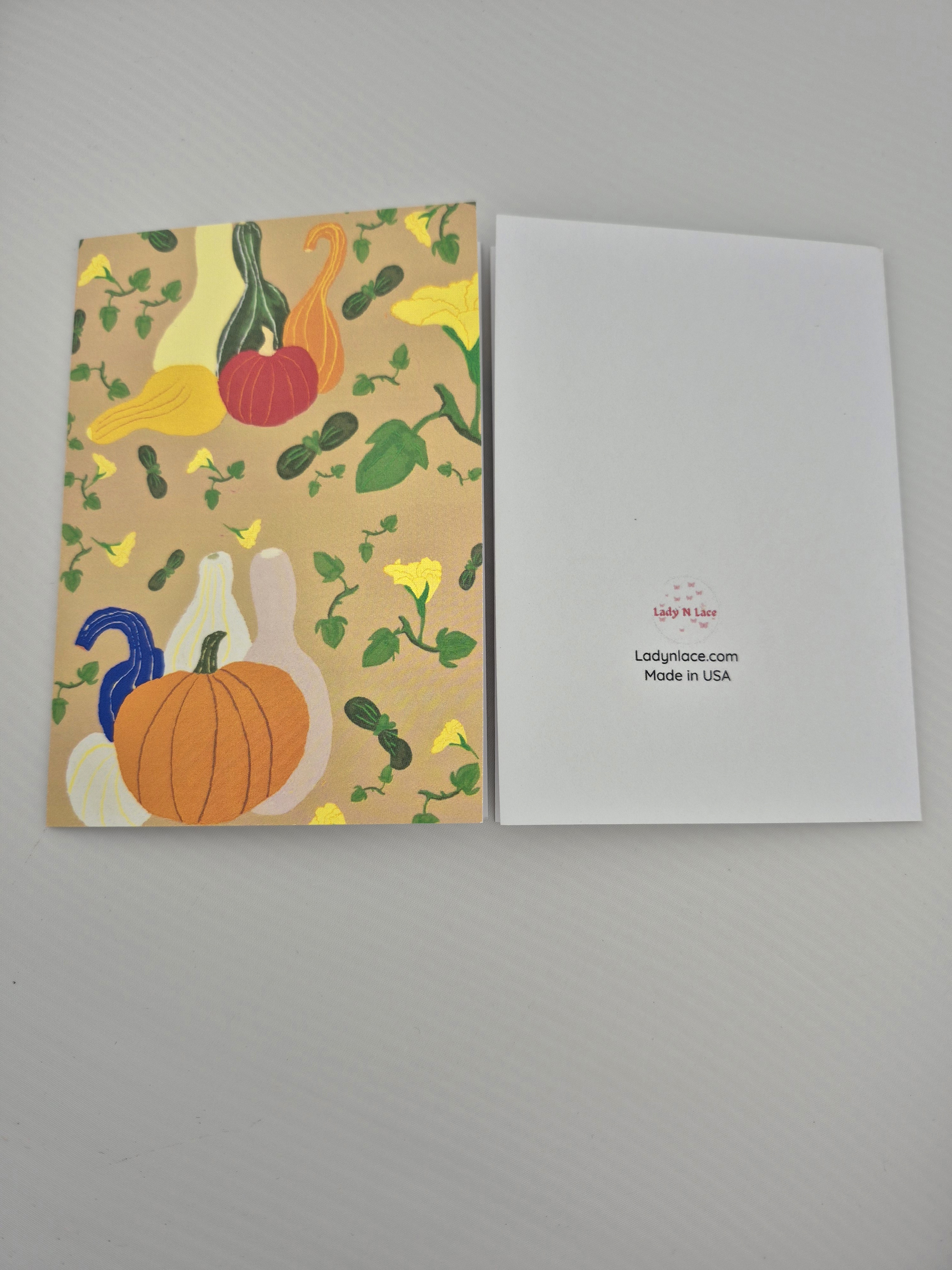 Pumpkin and Gourds Greeting Card