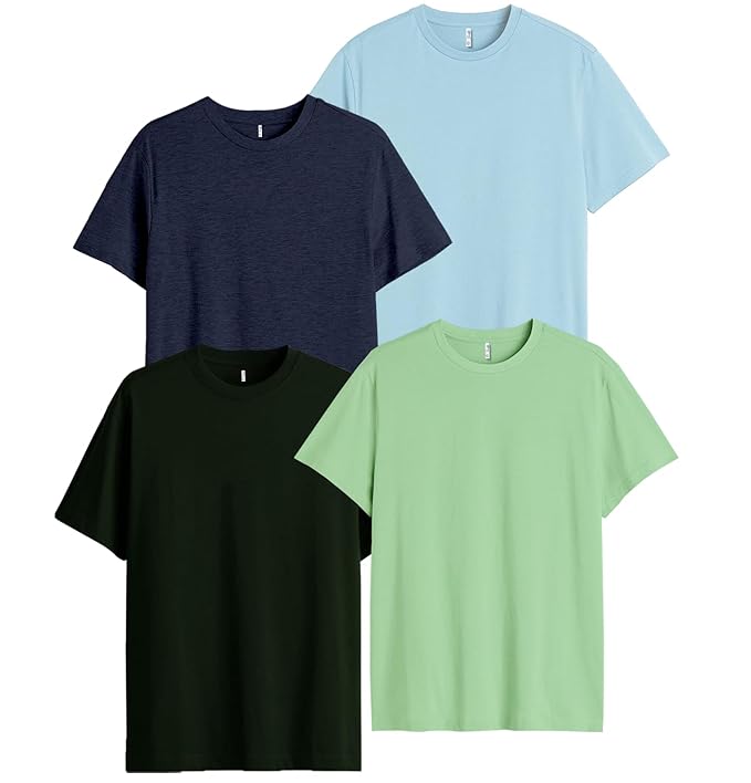 Plain T-Shirts [ Set of 4 ]
