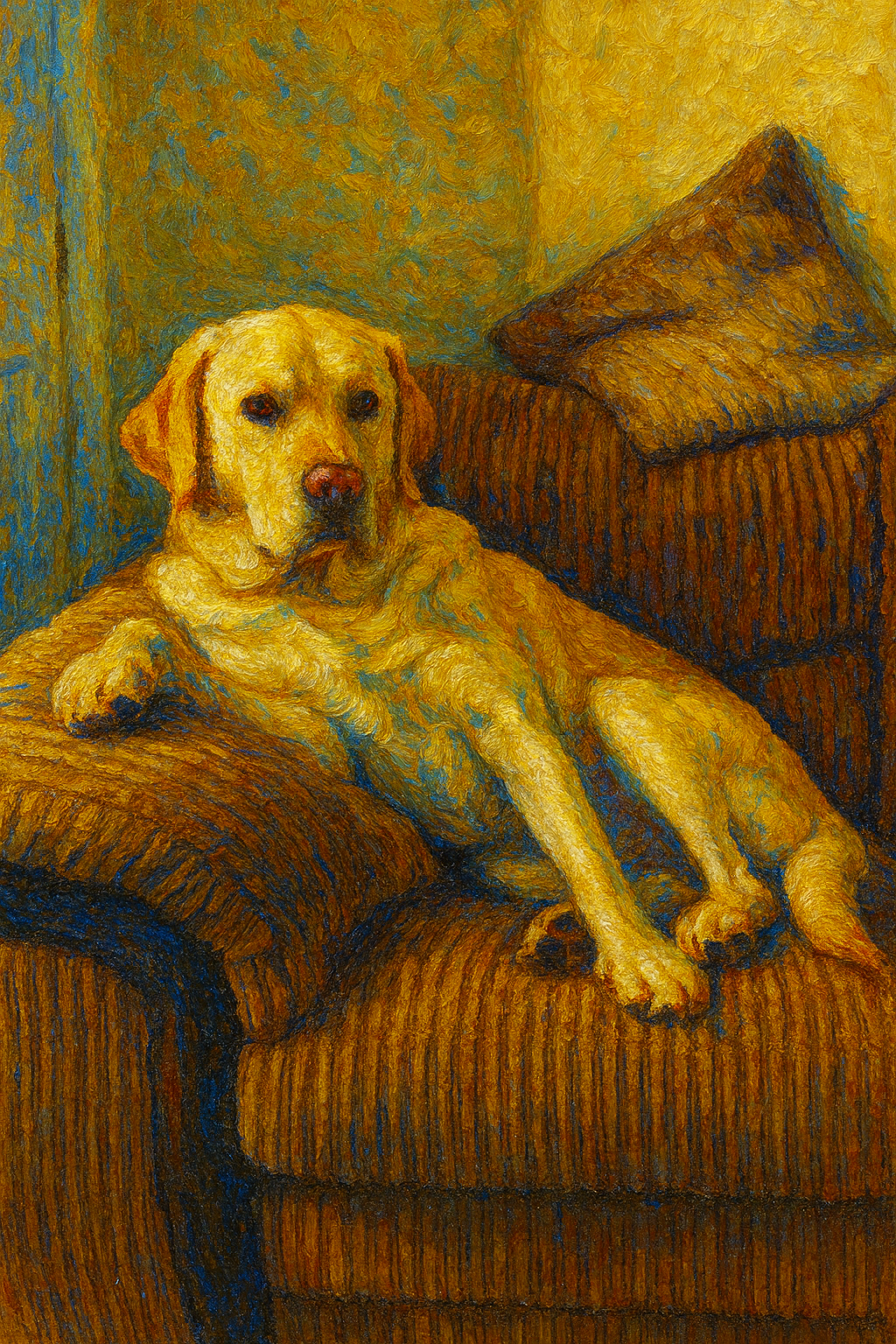 Digital Pet Oil Painting