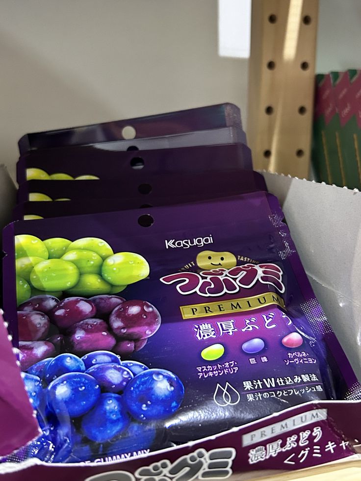 Bonbons gélifiés Kasugai Premium au raisin succulent