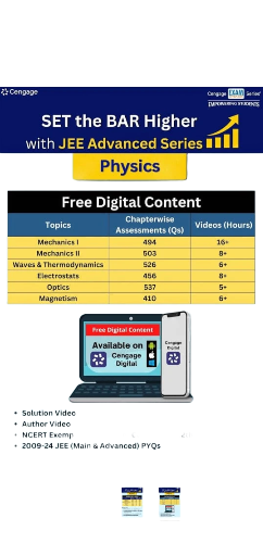 Cengage Physics Combo for JEE Advanced: Mechanics I + II + Magnetism & Electromagnetic Induction + Electrostatics & Current Electricity + Optics & Modern Physics + Waves & Thermodynamics Set of 6 Books 2024