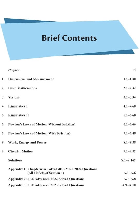 Cengage JEE Advanced Mechanics I with Free Online Assessments and Digital Content (Concept videos and Solution videos) 2024