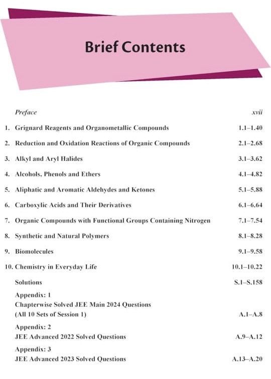 Cengage JEE Advanced Organic Chemistry: Part 1 with Free Online Assessments and Digital Content (Concept videos and Solution videos) 2024