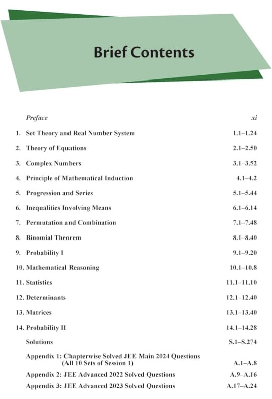 Cengage JEE Advanced Algebra with Free Online Assessments and Digital Content (Concept videos and Solution videos) 2024