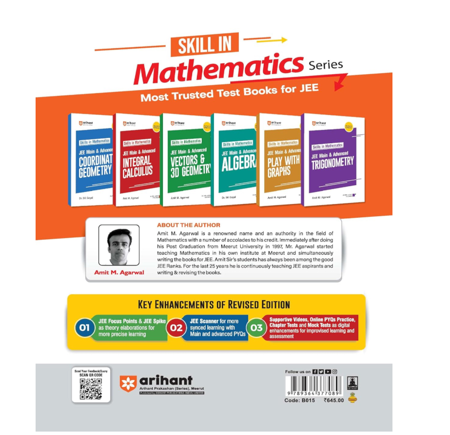 Arihant Skills in Mathematics Differential Calculus for JEE Main & Advanced | Revised Edition 2025