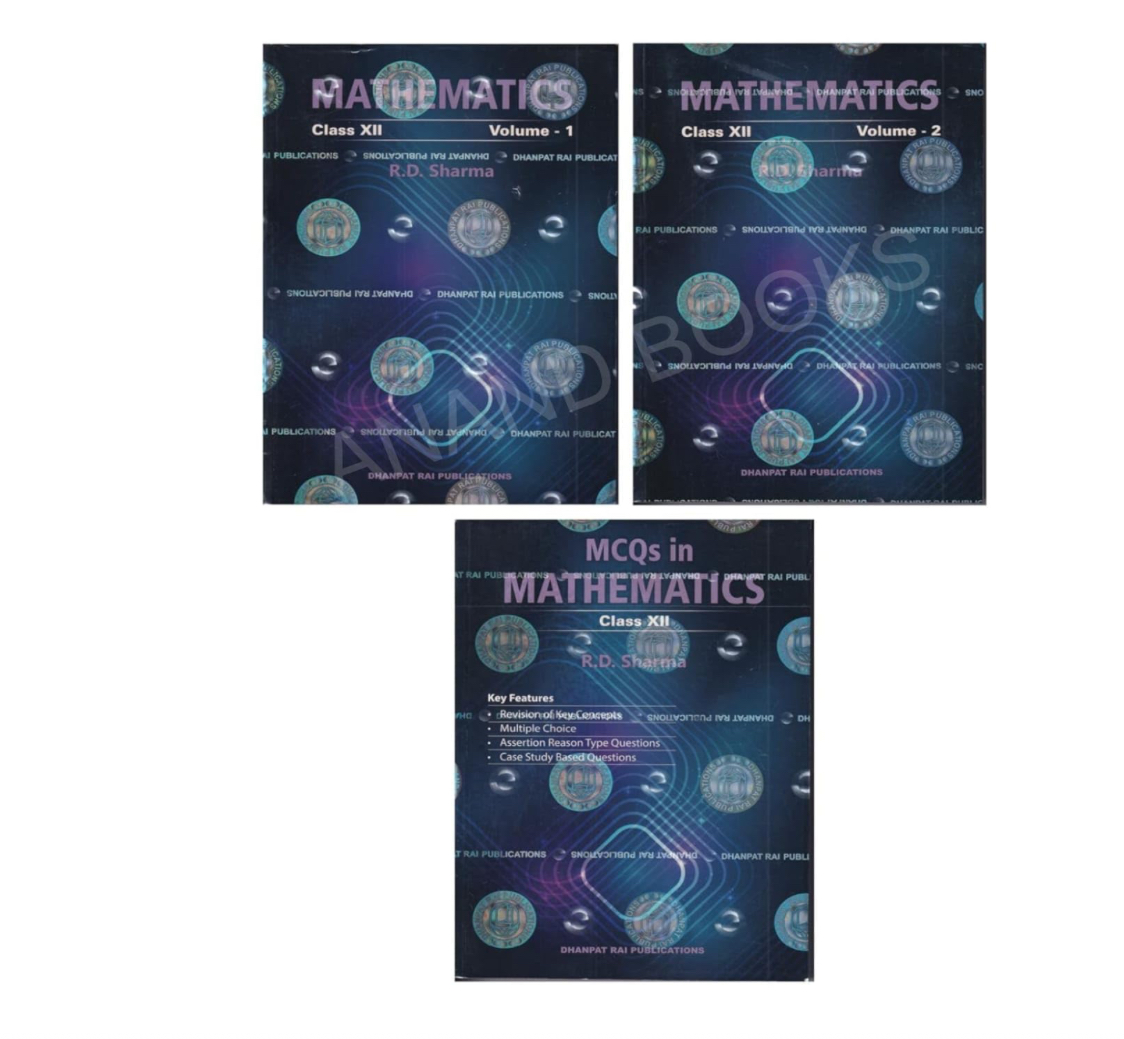 Rd Sharma Class 12 Maths 2025-26 CBSE Examinations | Latest Edition of R D Sharma Class 12 Mathematics (Vol.1 + Vol.2 + MCQ) Set of 3 Books 2025 Edition