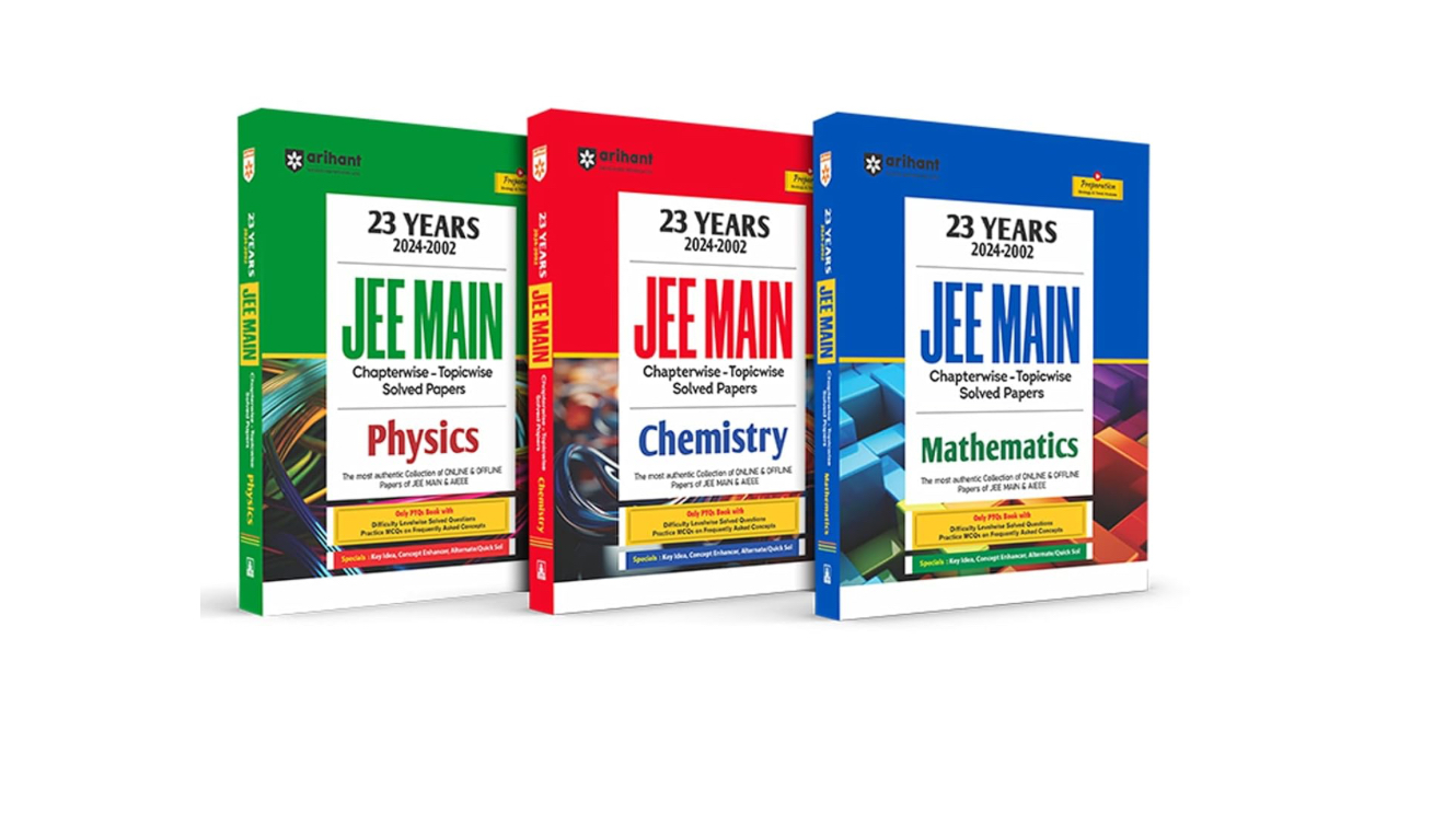 23 Years (2024 - 2002) JEE Main Chapterwise Topicwise-Levelwise Solved Papers Physics | Chemistry | Mathematics | Previous Years Solved Question Papers (PYQs)