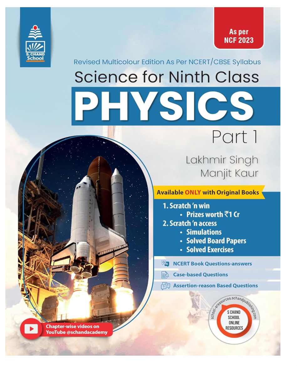 Combo Pack: Lakhmir Singh Class 9 Science (Physics, Chemistry, Biology) - 2024-25 Examination