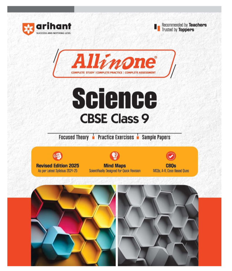 All In One Science CBSE Class 9th Based On Latest NCERT For CBSE Exams 2025 | Mind map in each chapter | Clear & Concise Theory | Intext & Chapter Exercises | Sample Question Papers