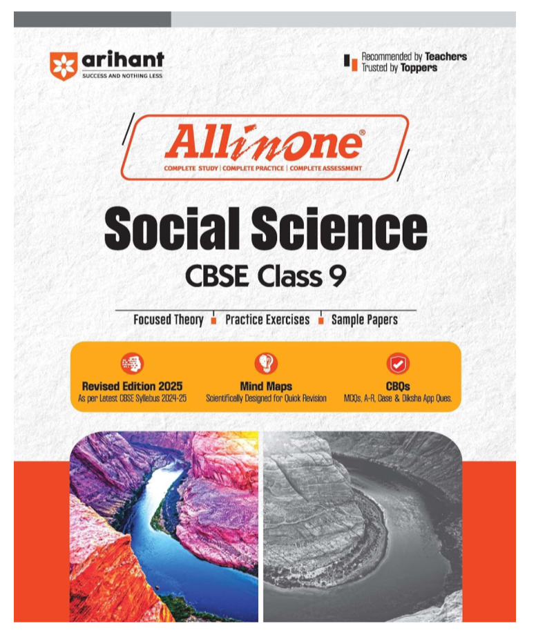 All In One Social Science CBSE Class 9th Based On Latest NCERT For CBSE Exams 2025 | Mind map in each chapter | Clear & Concise Theory | Intext & Chapter Exercises | Sample Question Papers