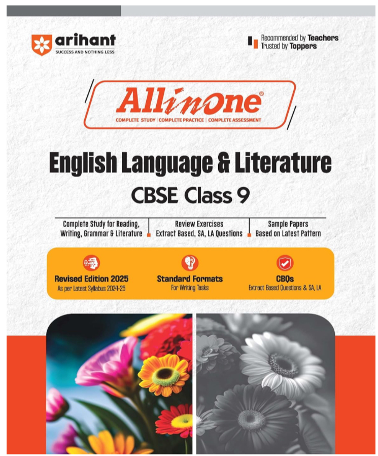 All In One English Language & Literature CBSE Class 9th Based On Latest NCERT For CBSE Exams 2025 | Mind map in each chapter | Clear & Concise Theory | Intext & Chapter Exercises | Sample Question Papers