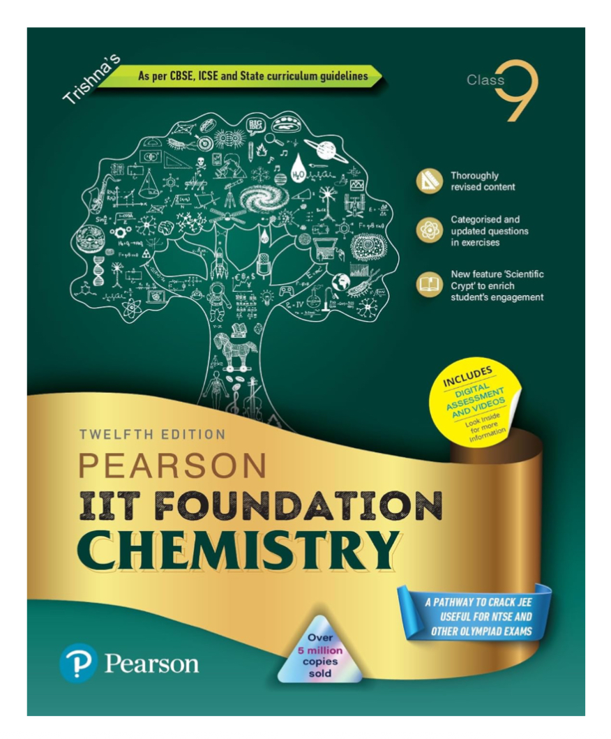 Pearson IIT Foundation- Physics+ Chemistry + Maths Class 9 for JEE, NTSE, Olympiad| Revised CBSE |Free access to elibrary & Myinsights Self Preparation - 6th Edition 2024 By Pearson