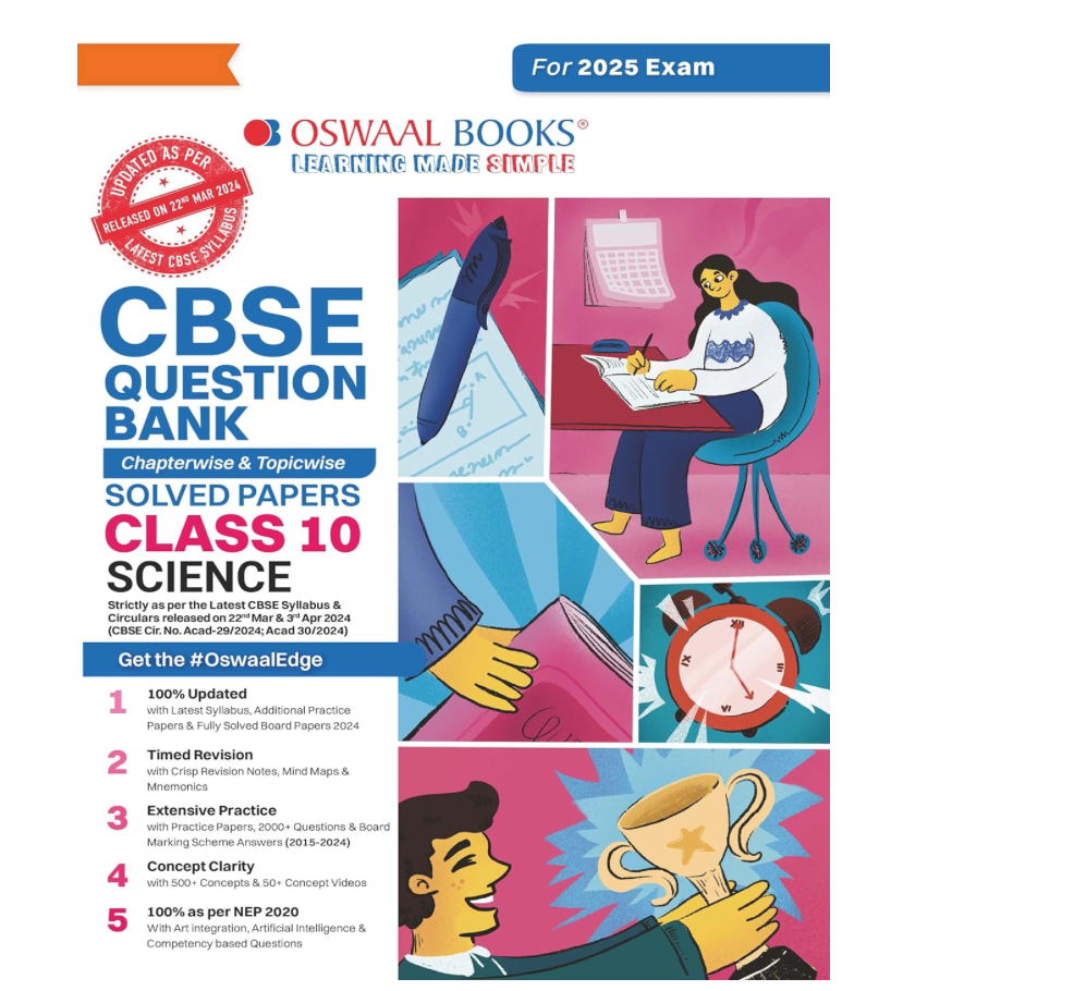 Oswaal CBSE Question Bank Class 10 Science, Chapterwise and Topicwise Solved Papers For Board Exams 2025
