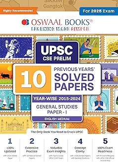 UPSC CSE Prelim 10 Previous Years' Solved Papers