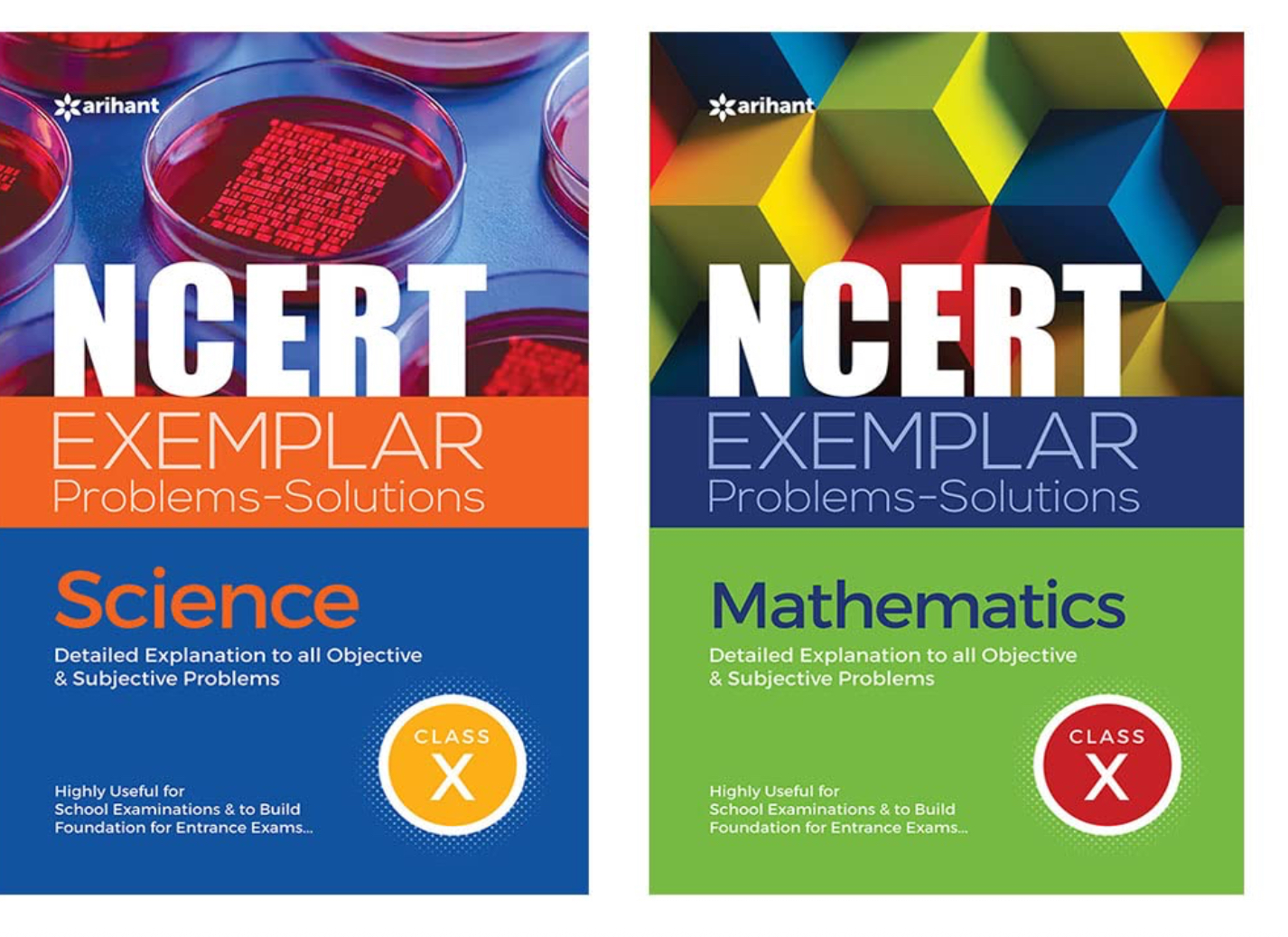 NCERT Exemplar Problems-Solutions Science, Mathematics Class 10th (Combo Set of 2 Books )