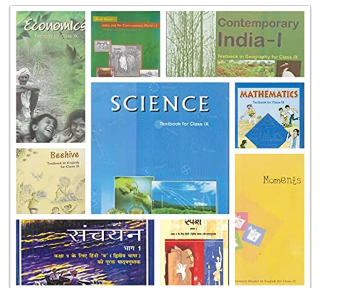 NCERT TEXTBOOK 10 BOOK SET FOR CLASS- 9TH with Hindi-B (Sparsh,Sanchayan,Beehive,Moments ,Mathematics,Science,History,Geography,Economics,Democrectic Politics) 