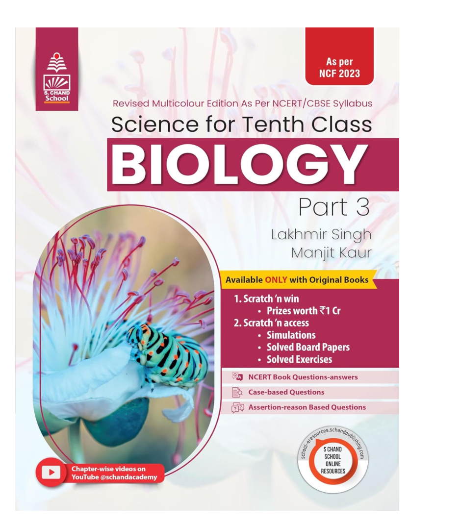 Lakhmir Singh Science Class 10 Biology - by Lakhmir Singh, Manjit Kaur (2024-25 Examination)
