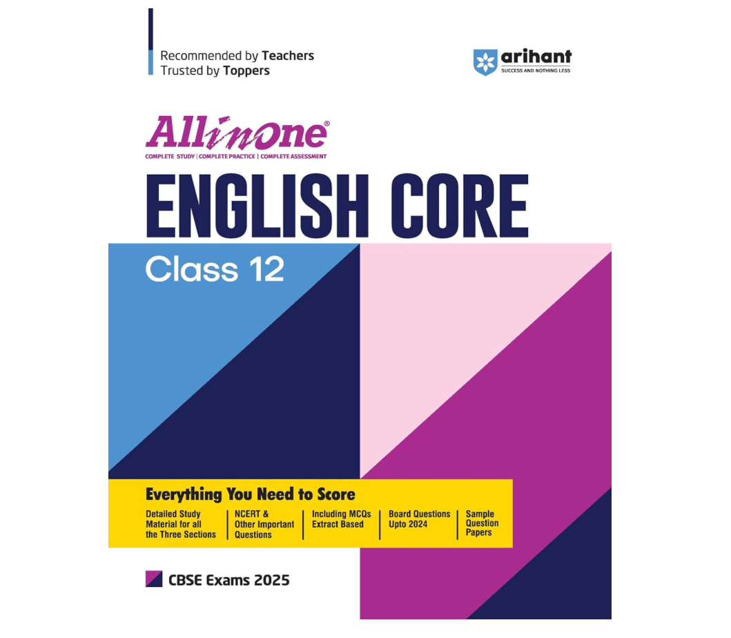 All In One English Core class 12th Based On Latest NCERT For CBSE Exams 2025 | Mind map in each chapter | Clear & Concise Theory | Intext & Chapter Exercises | Sample Question Papers