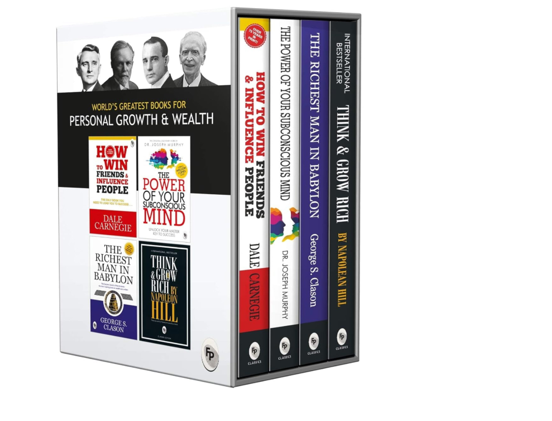 World’s Greatest Books For Personal Growth & Wealth (Set of 4 Books) : Perfect Motivational Gift Set