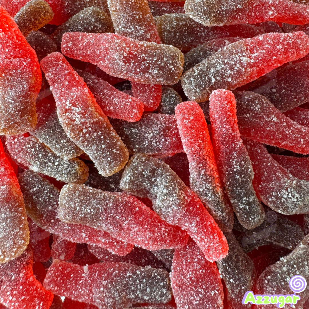 Bouteilles coca cherry acidulées - 100g ⚡