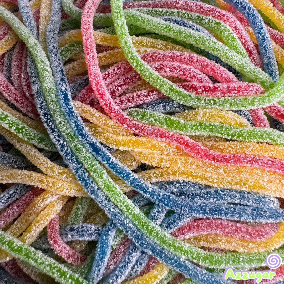 Lacets sucrés multicolores - 100g