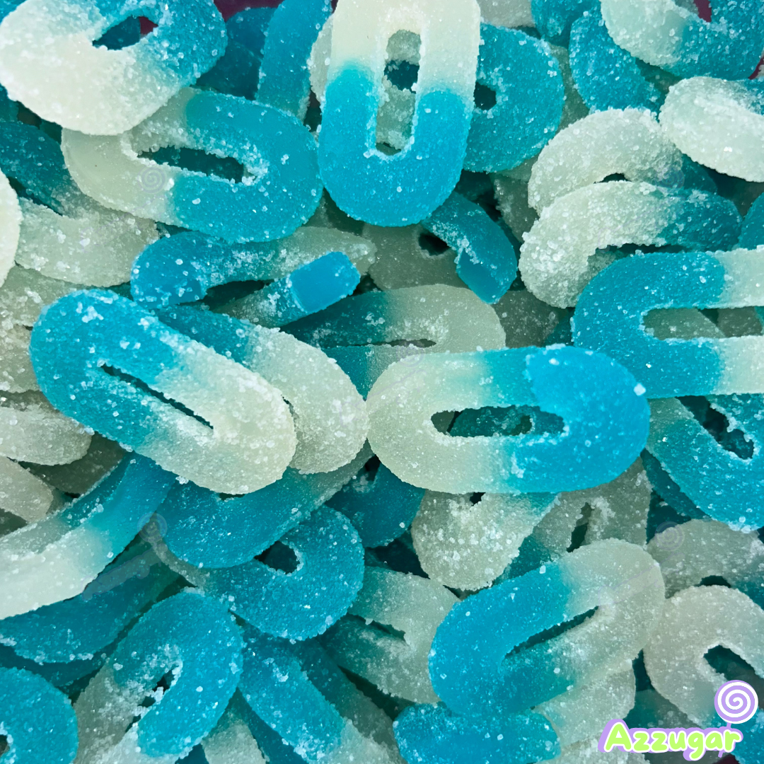 Anneaux bleu sucrés vegan - 100g