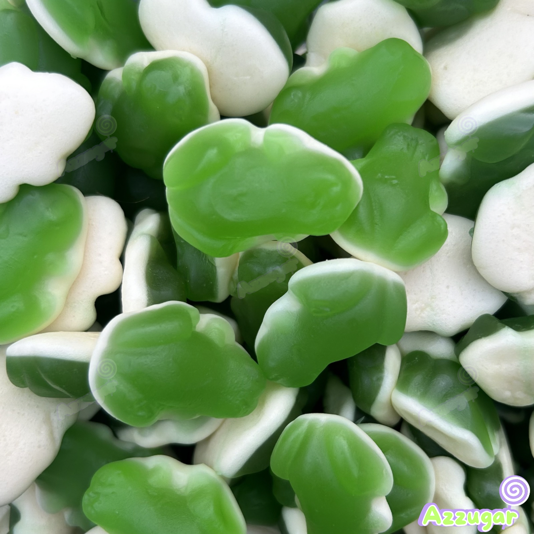 Grenouilles lisses vertes pomme - 100g