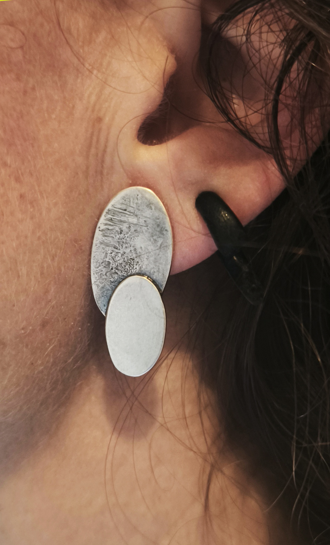 Pendientes | Par asimétrico en plata